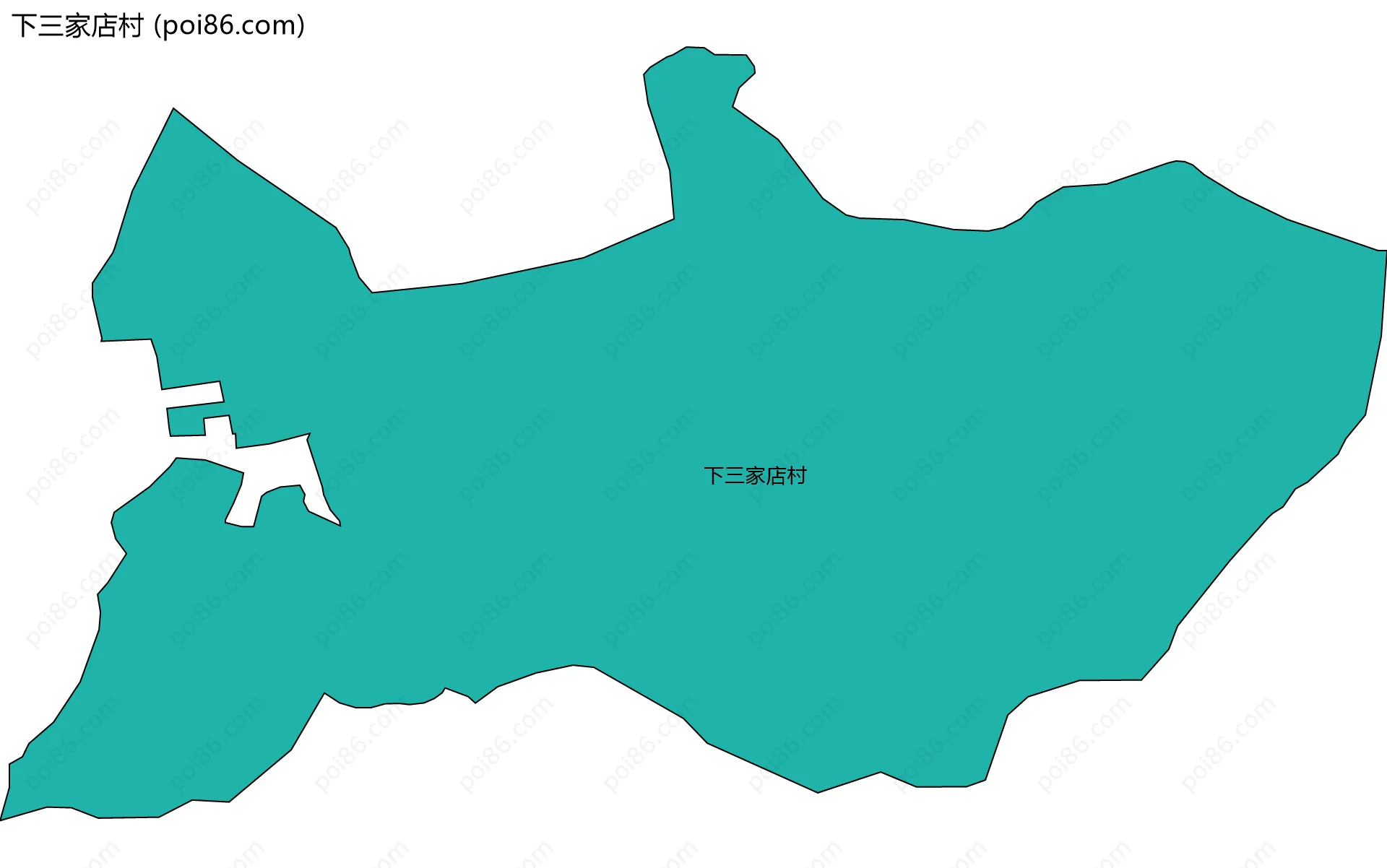 下三家店村边界地图