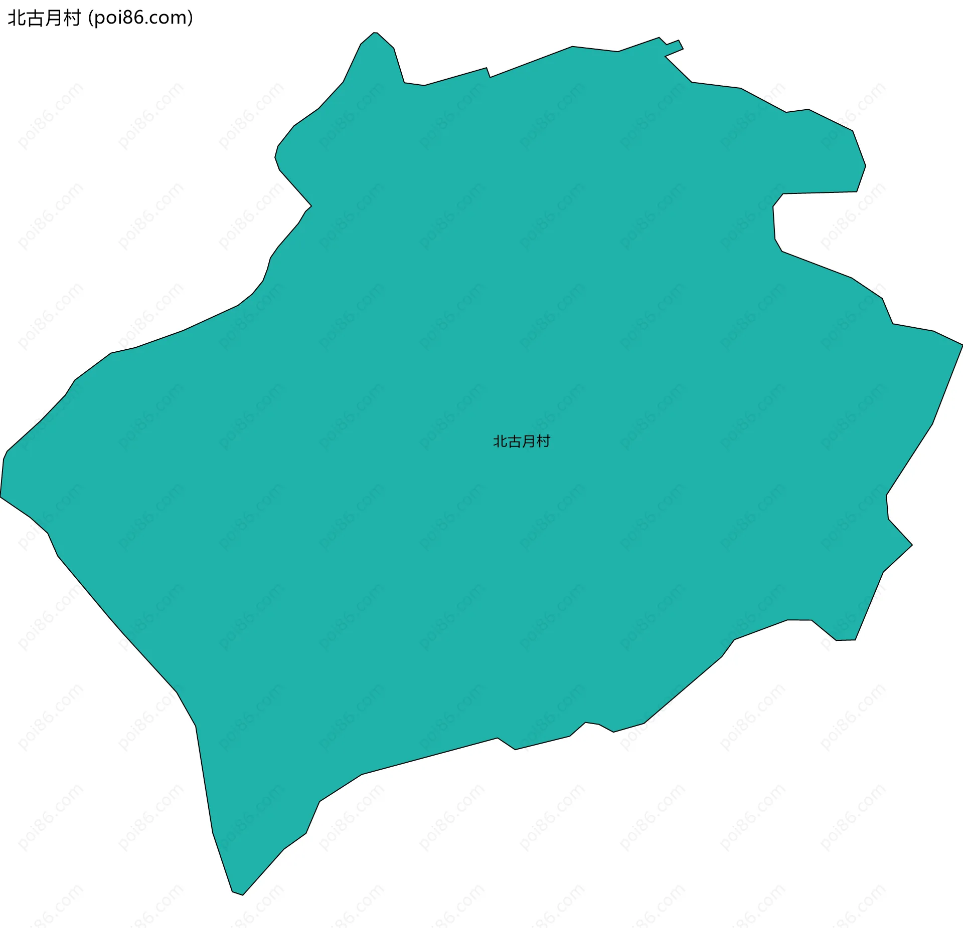 北古月村边界地图