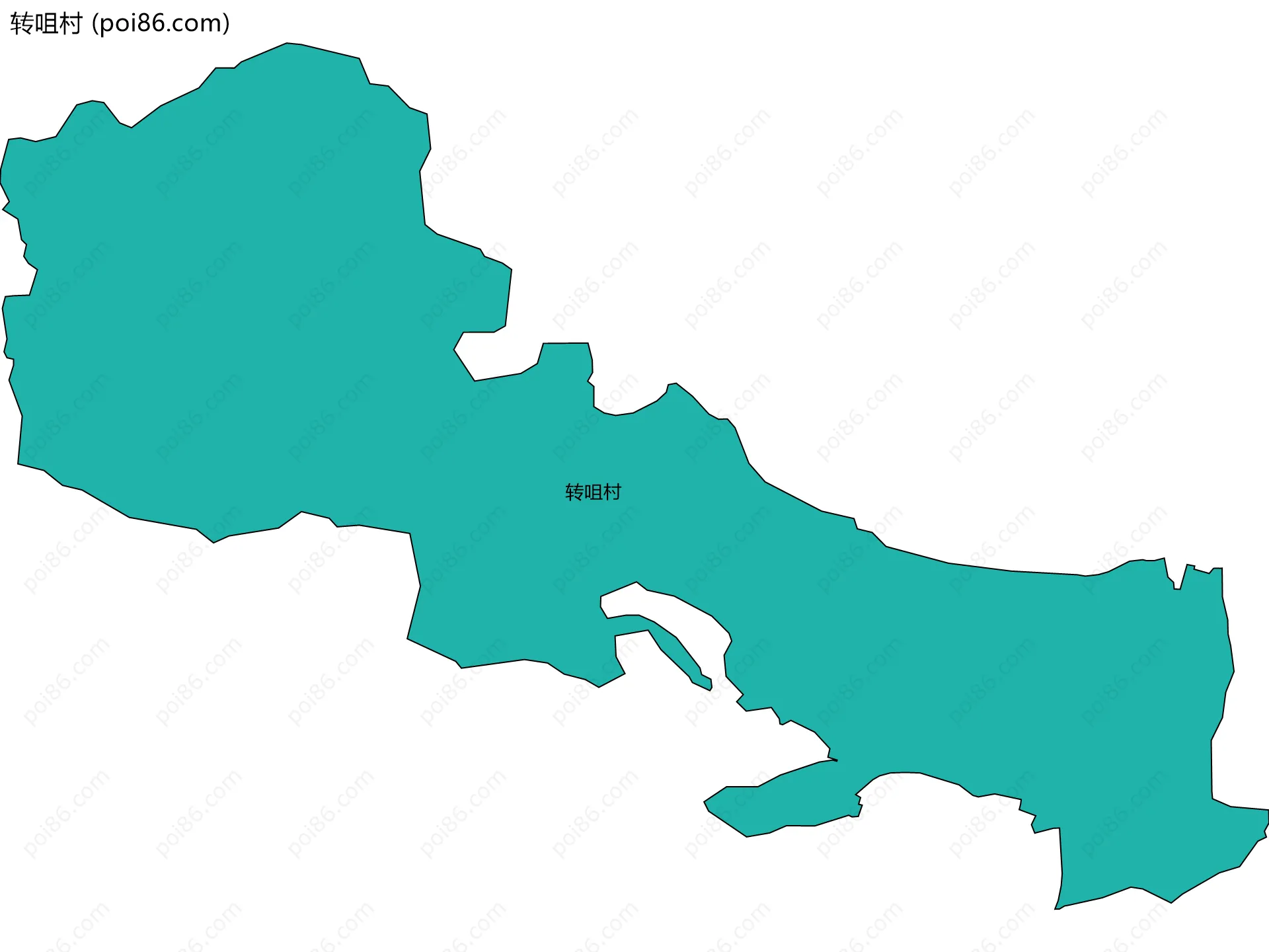 转咀村边界地图