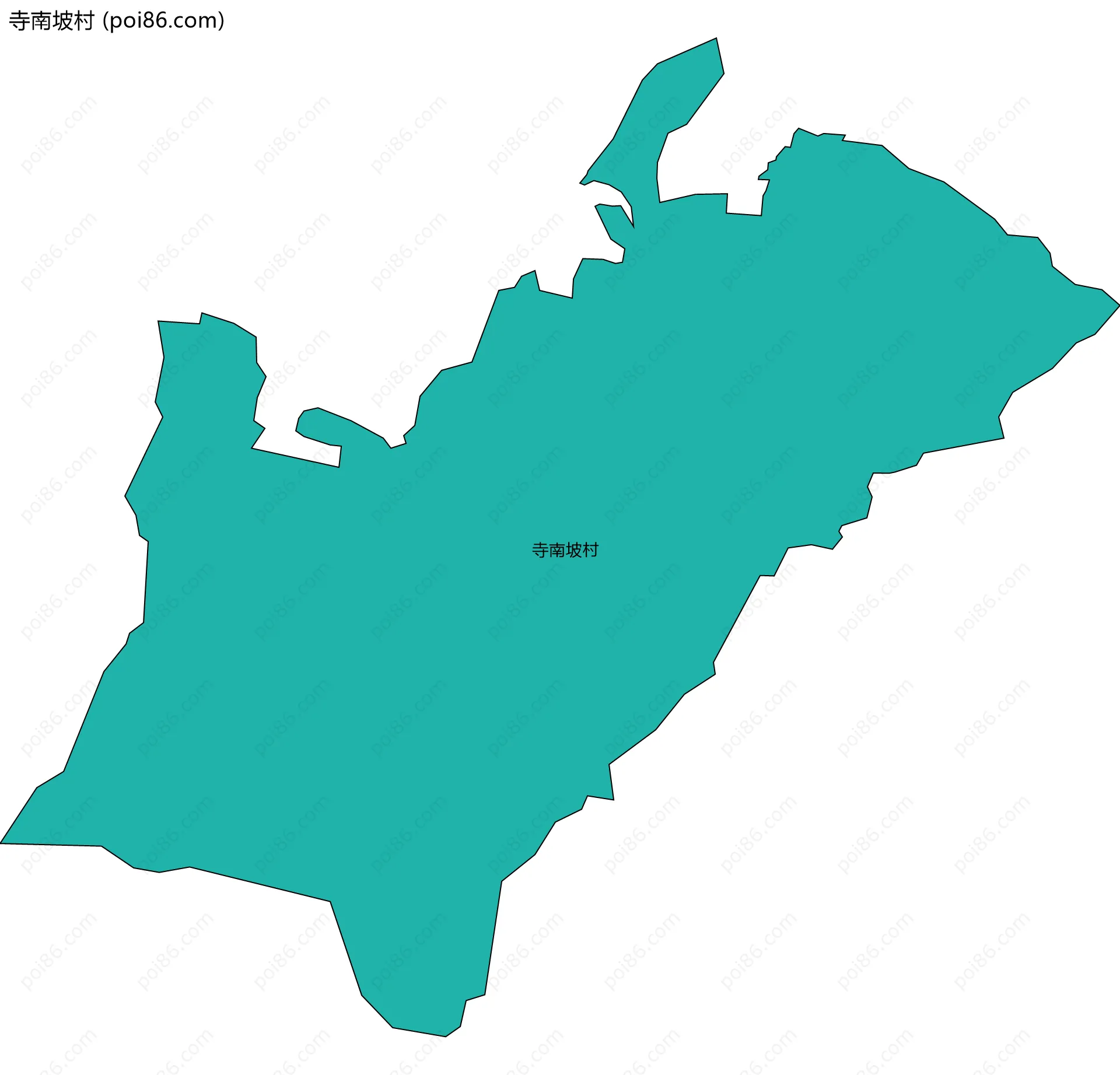 寺南坡村边界地图