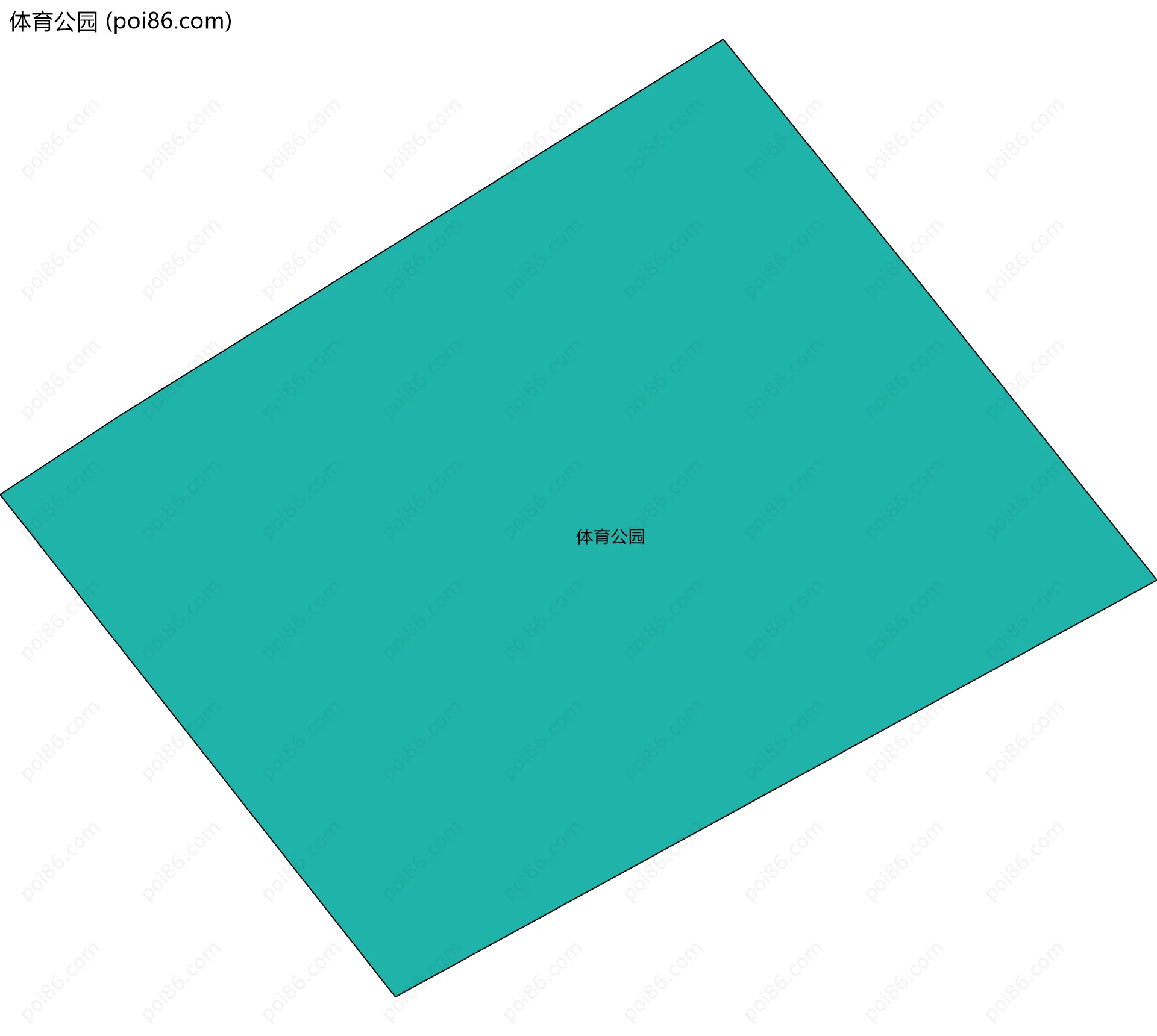 体育公园边界地图