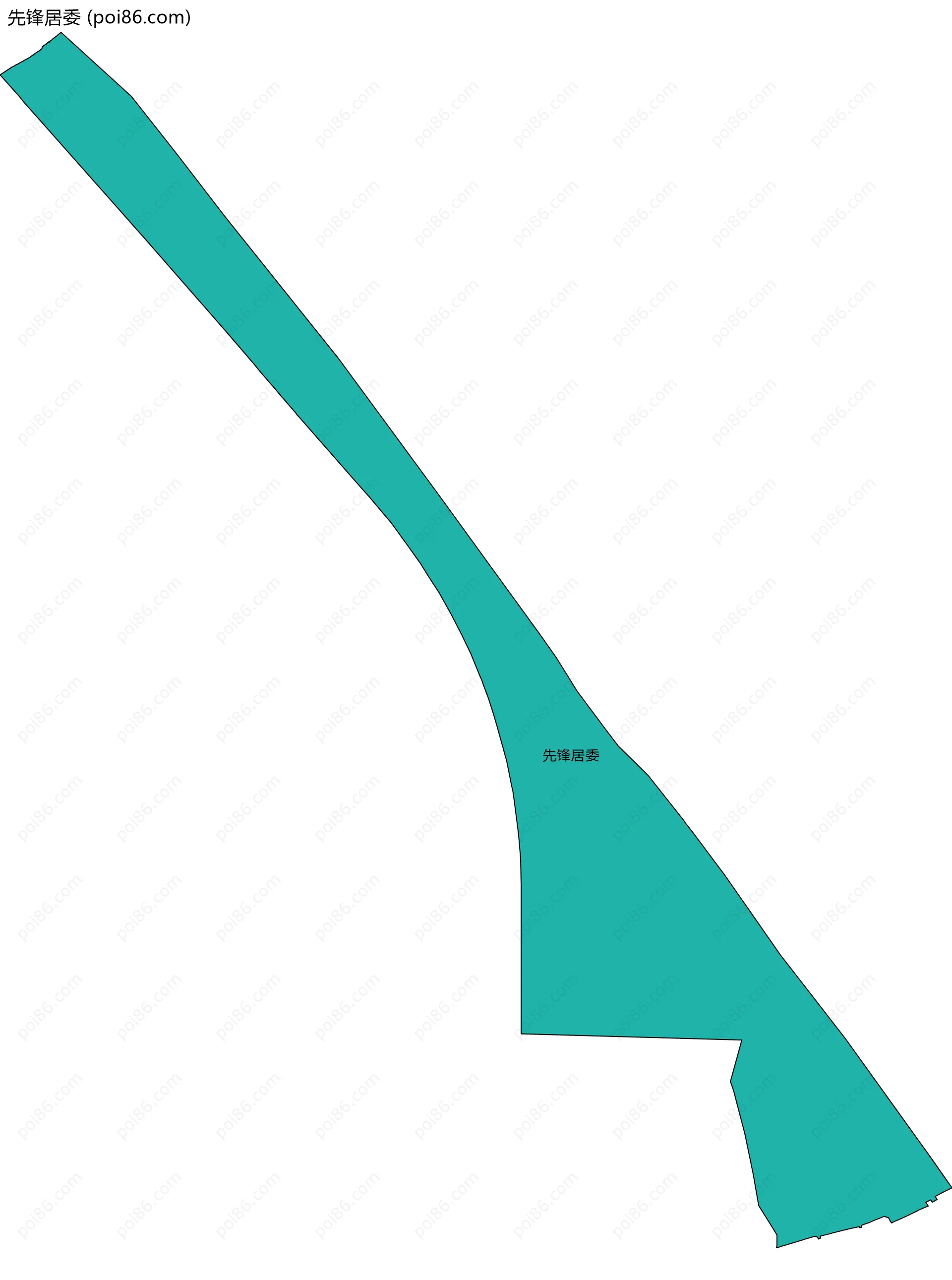 先锋居委边界地图