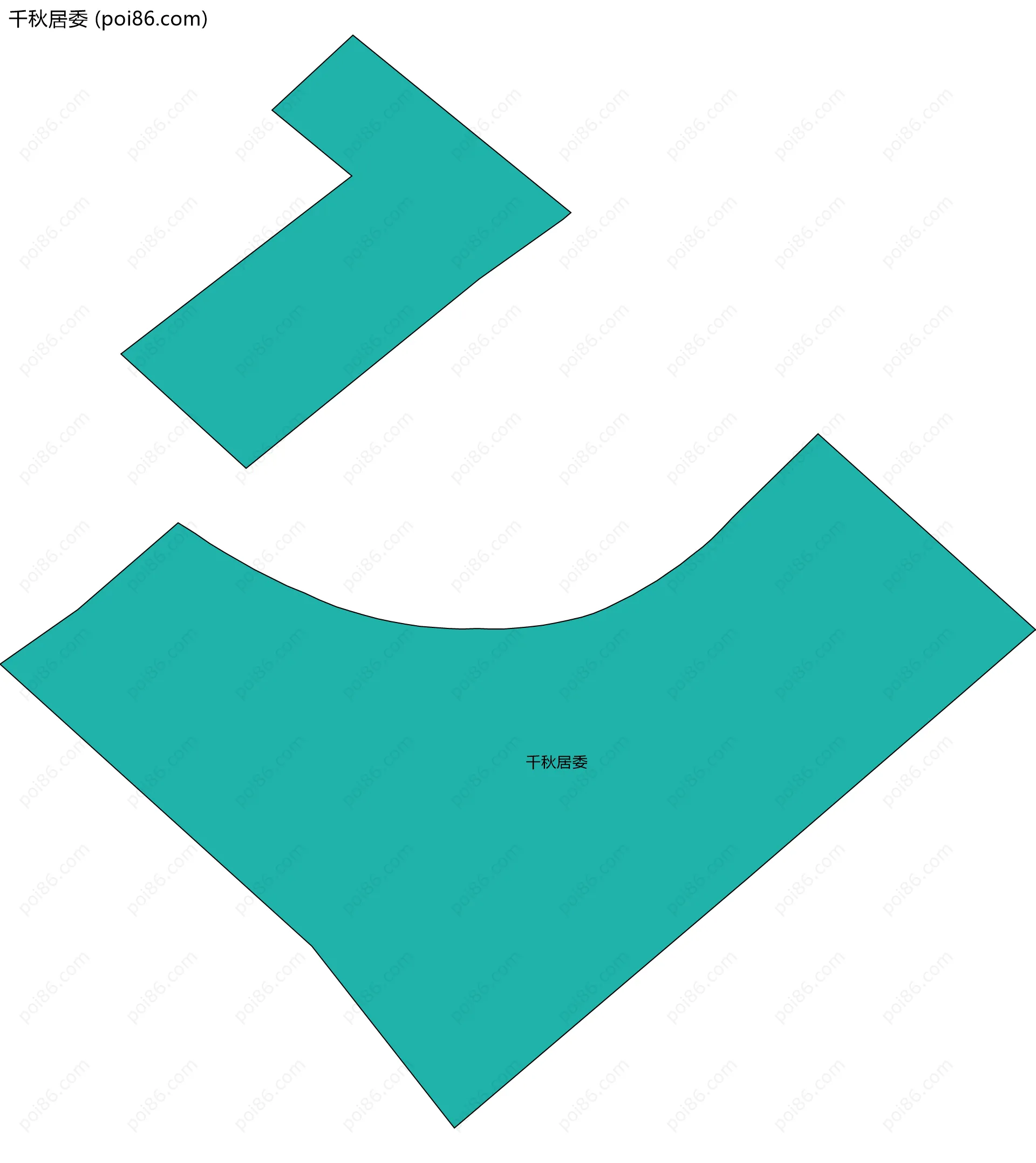 千秋居委边界地图