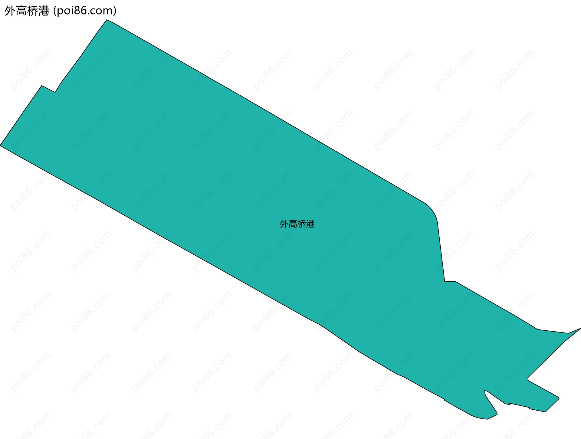 外高桥港边界地图