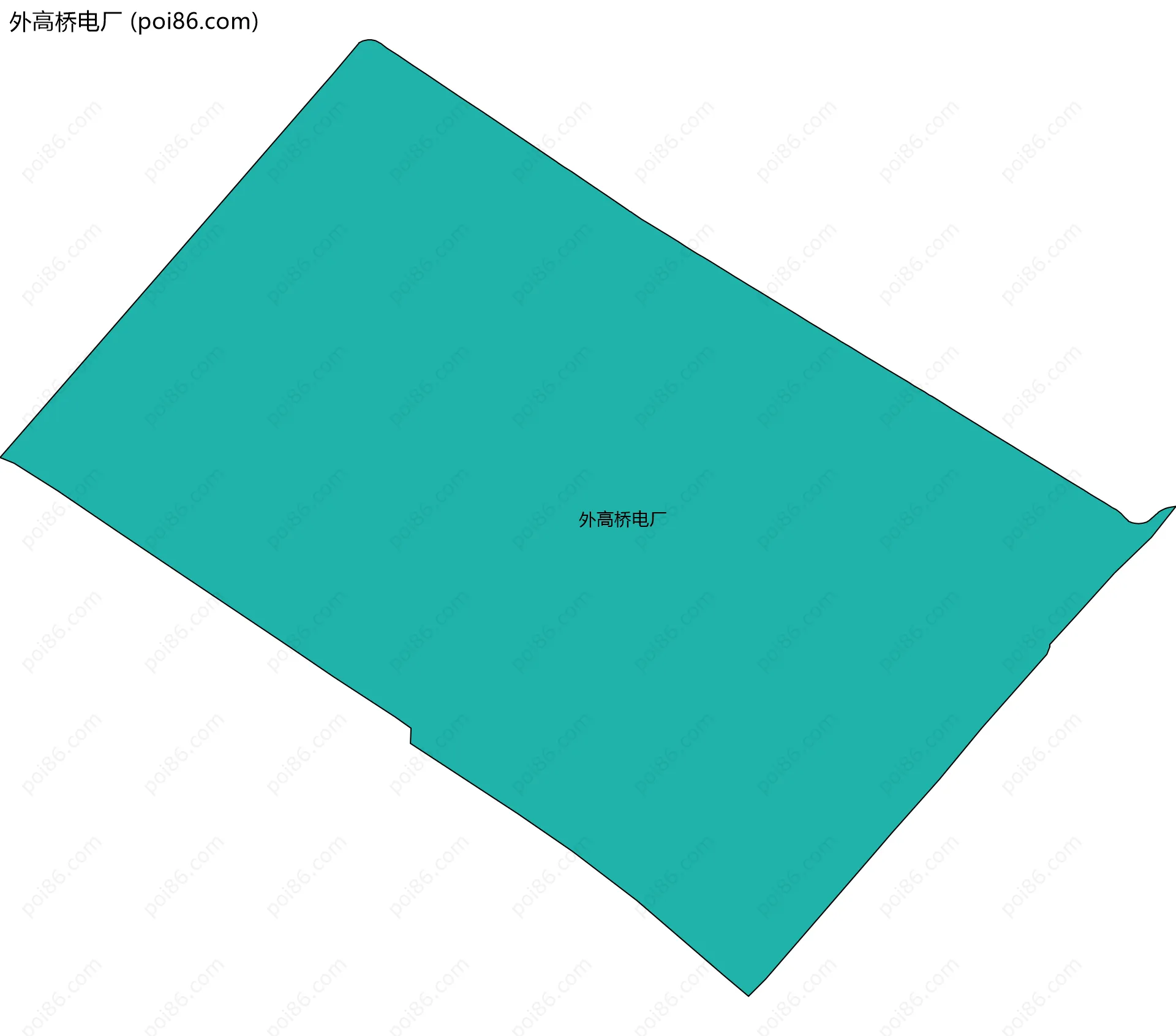 外高桥电厂边界地图