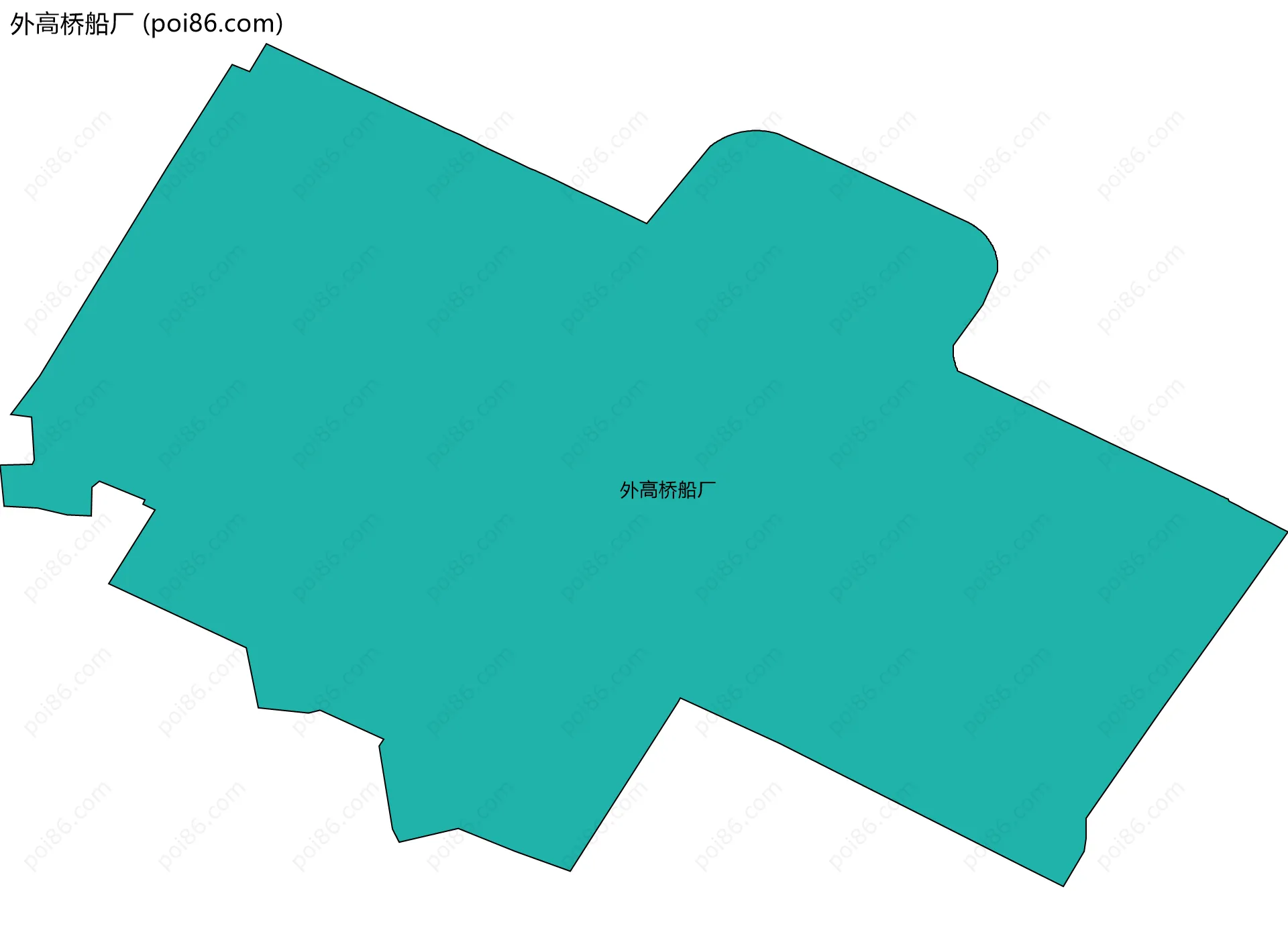 外高桥船厂边界地图