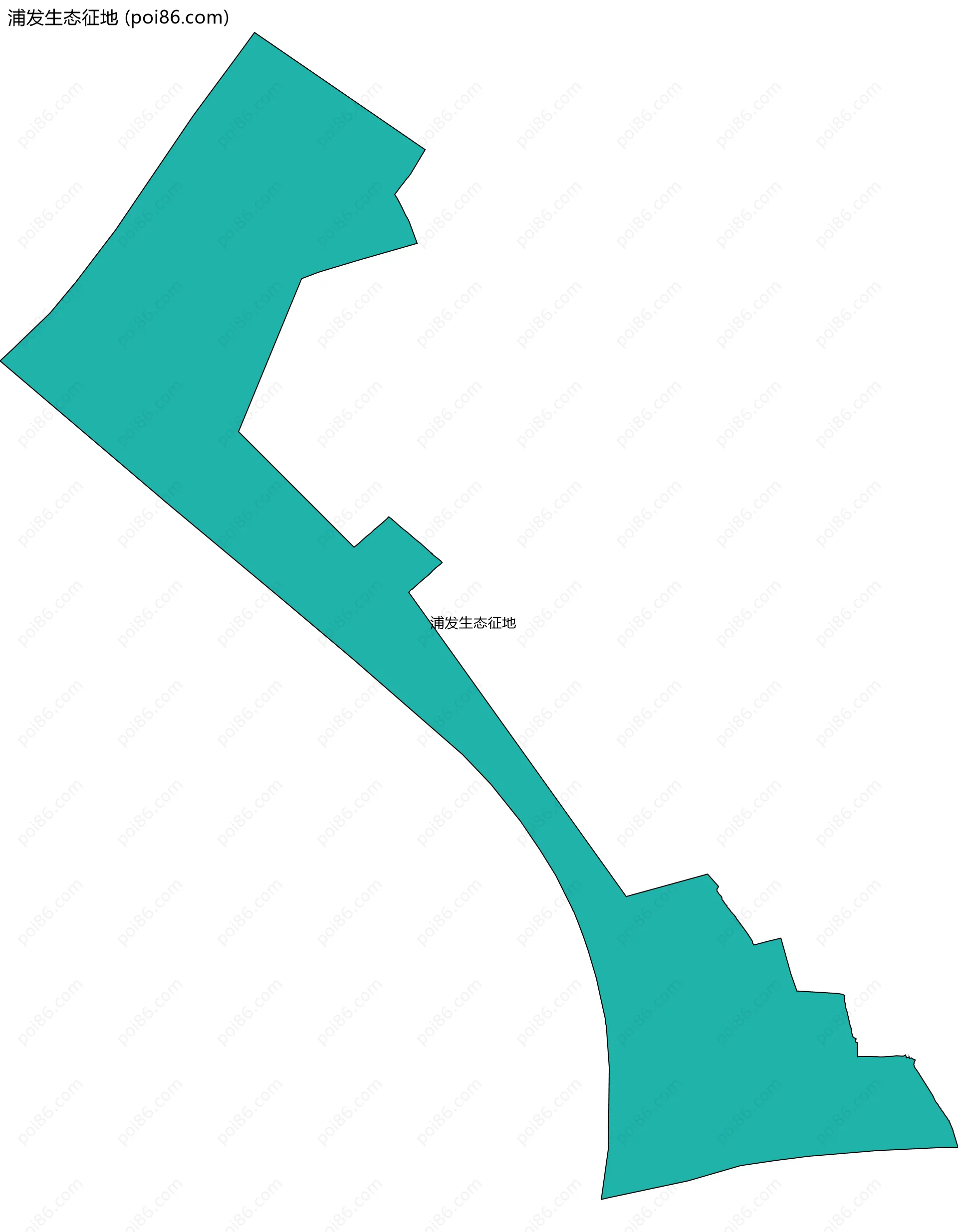 浦发生态征地边界地图