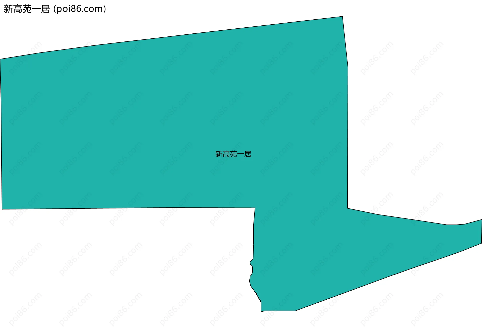 新高苑一居边界地图