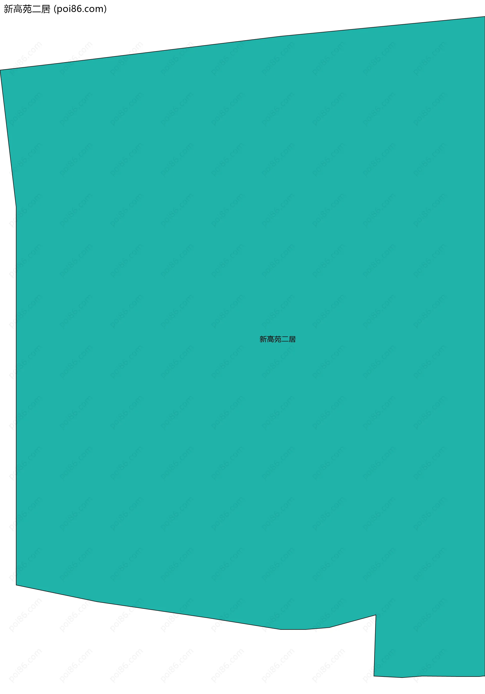 新高苑二居边界地图