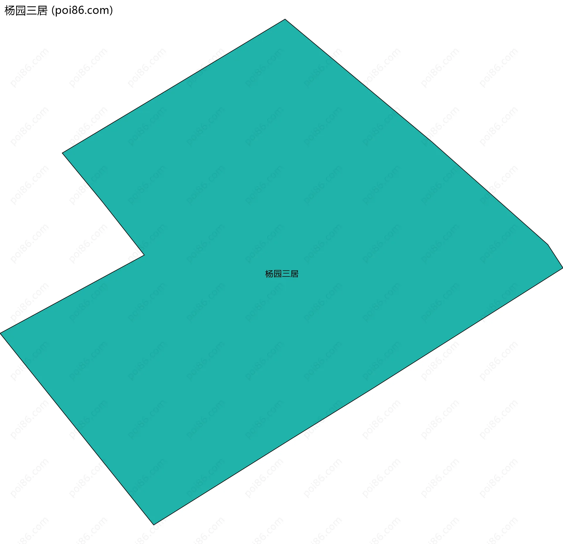 杨园三居边界地图