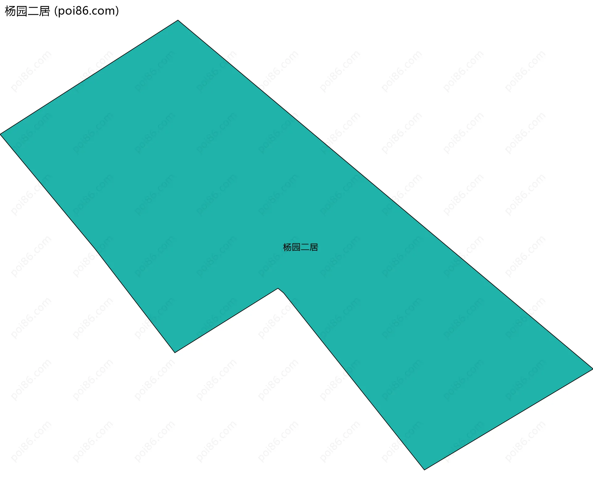 杨园二居边界地图