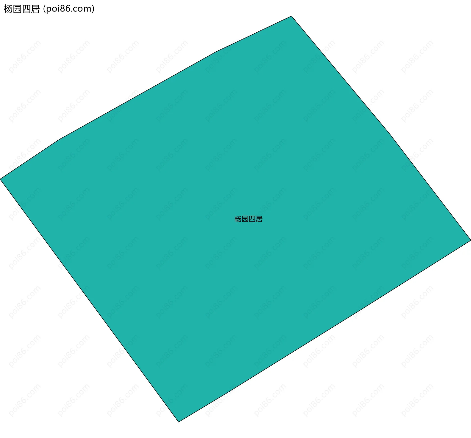 杨园四居边界地图