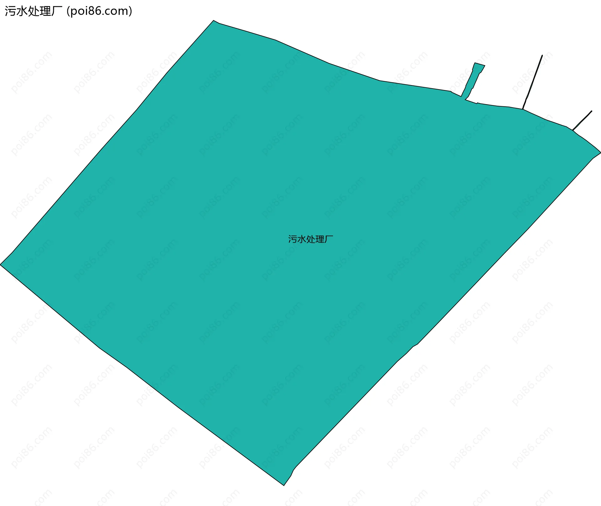 污水处理厂边界地图