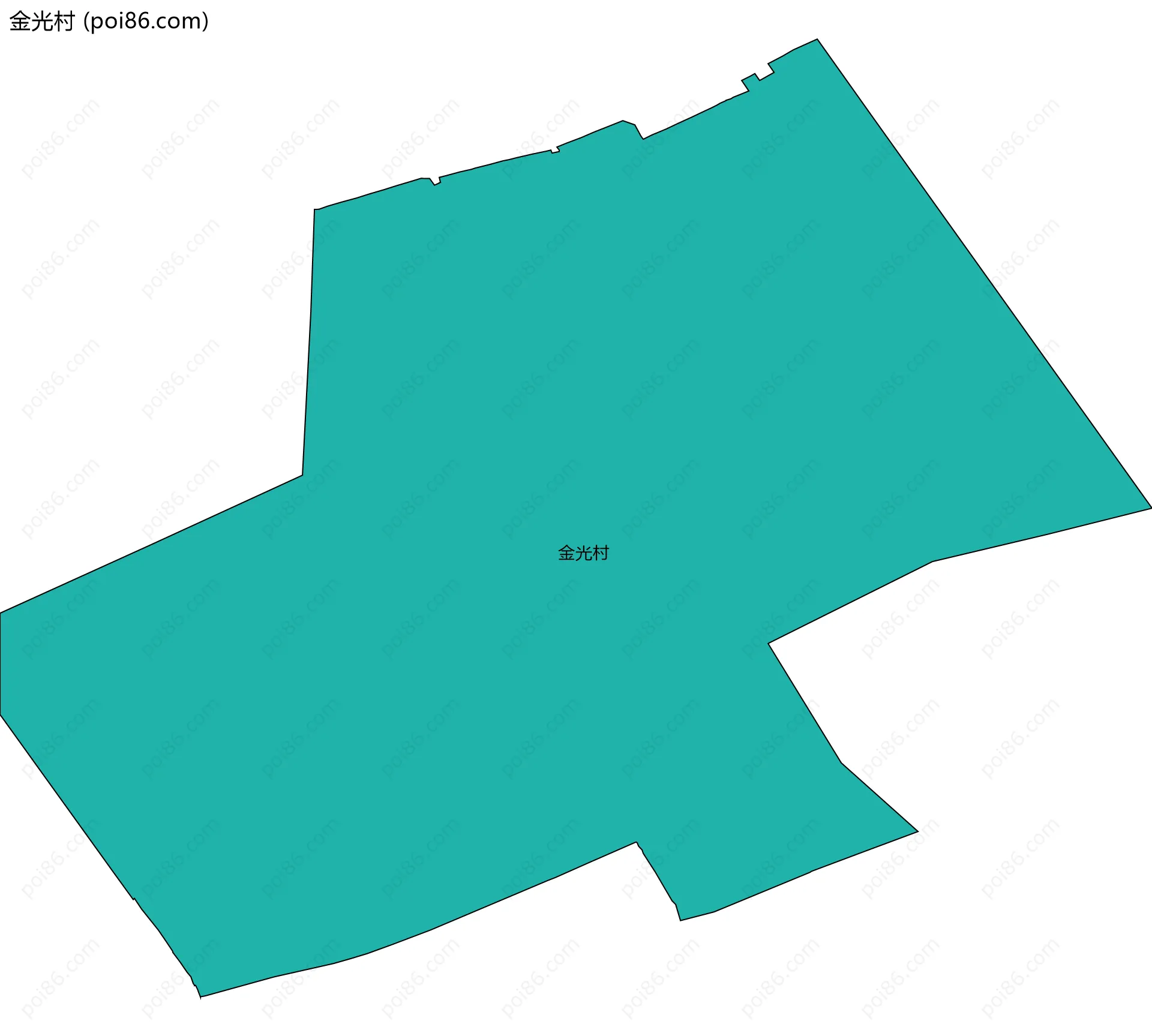 金光村边界地图