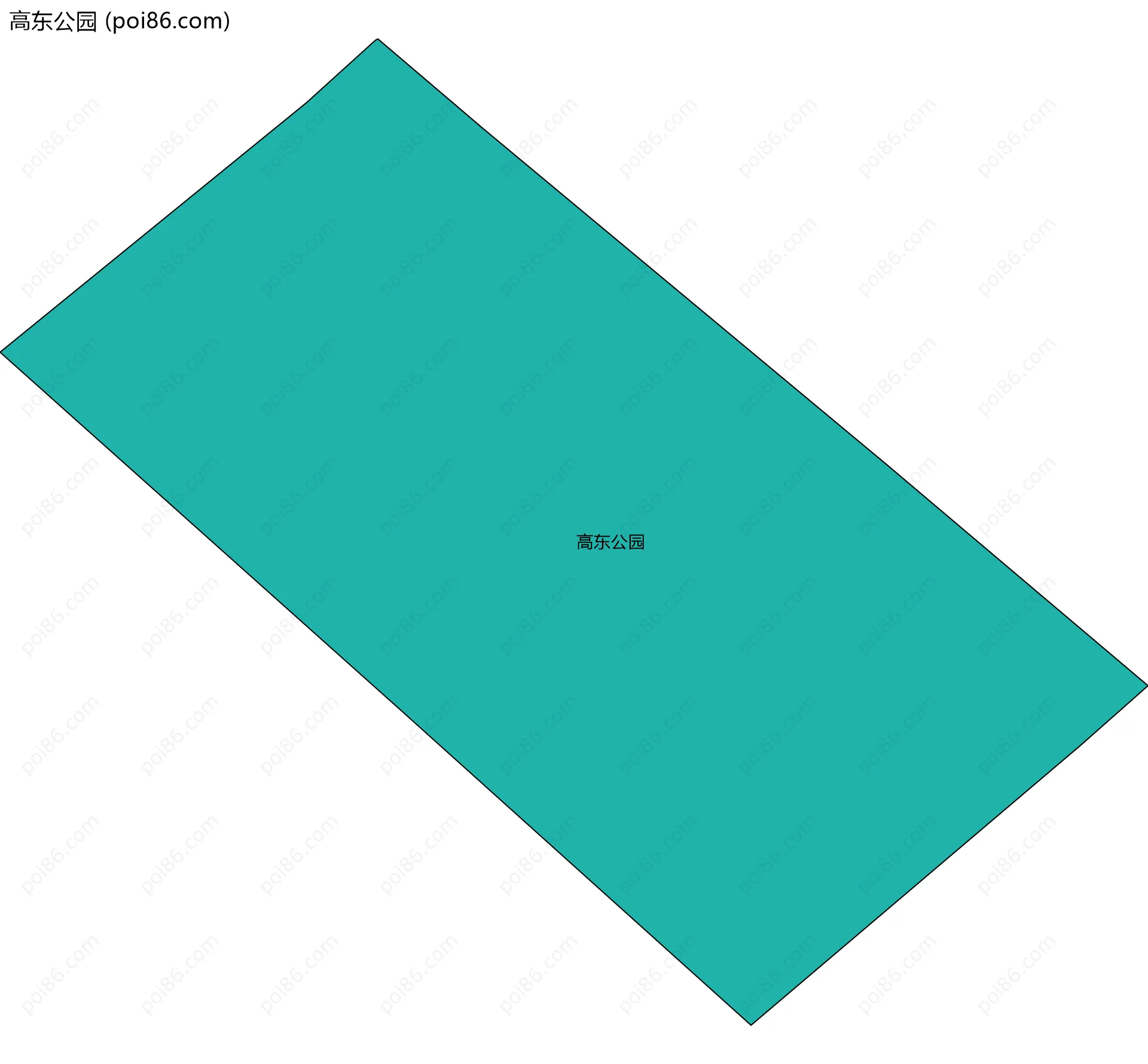 高东公园边界地图