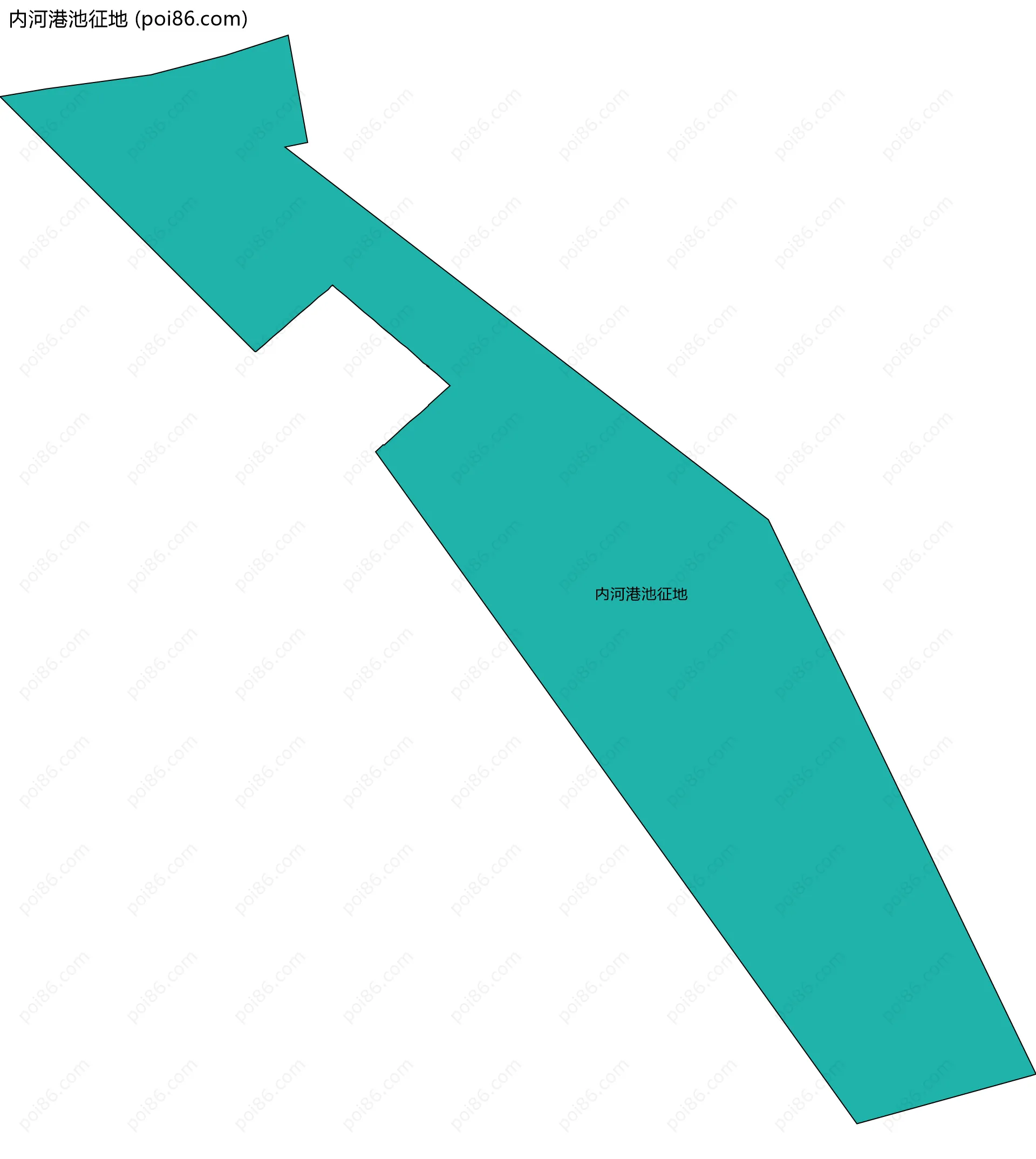 内河港池征地边界地图