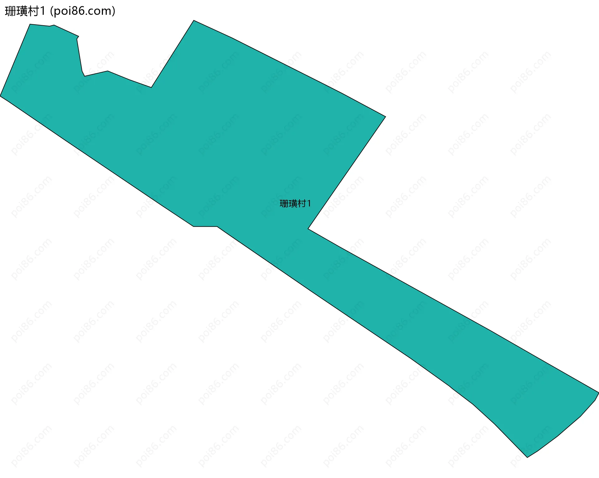 珊璜村1边界地图