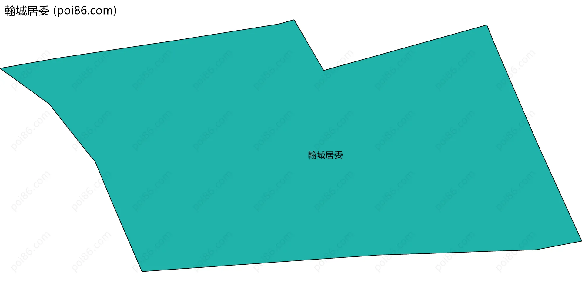 翰城居委边界地图