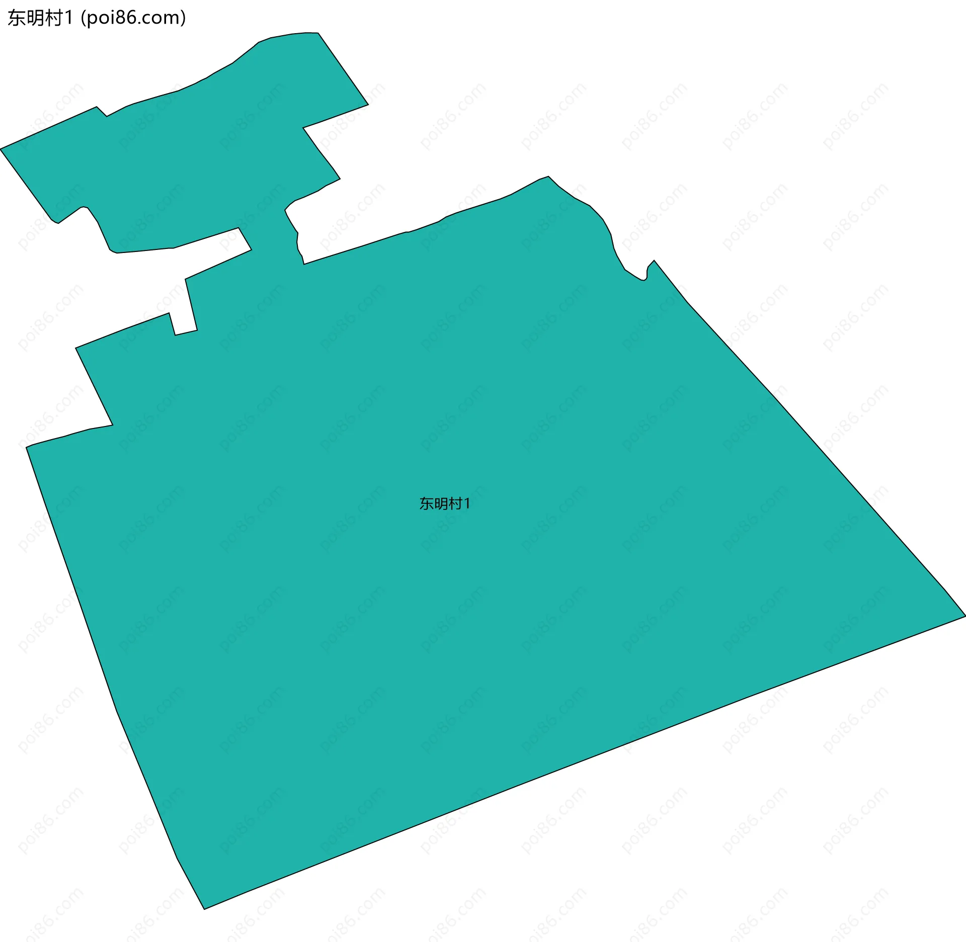 东明村1边界地图