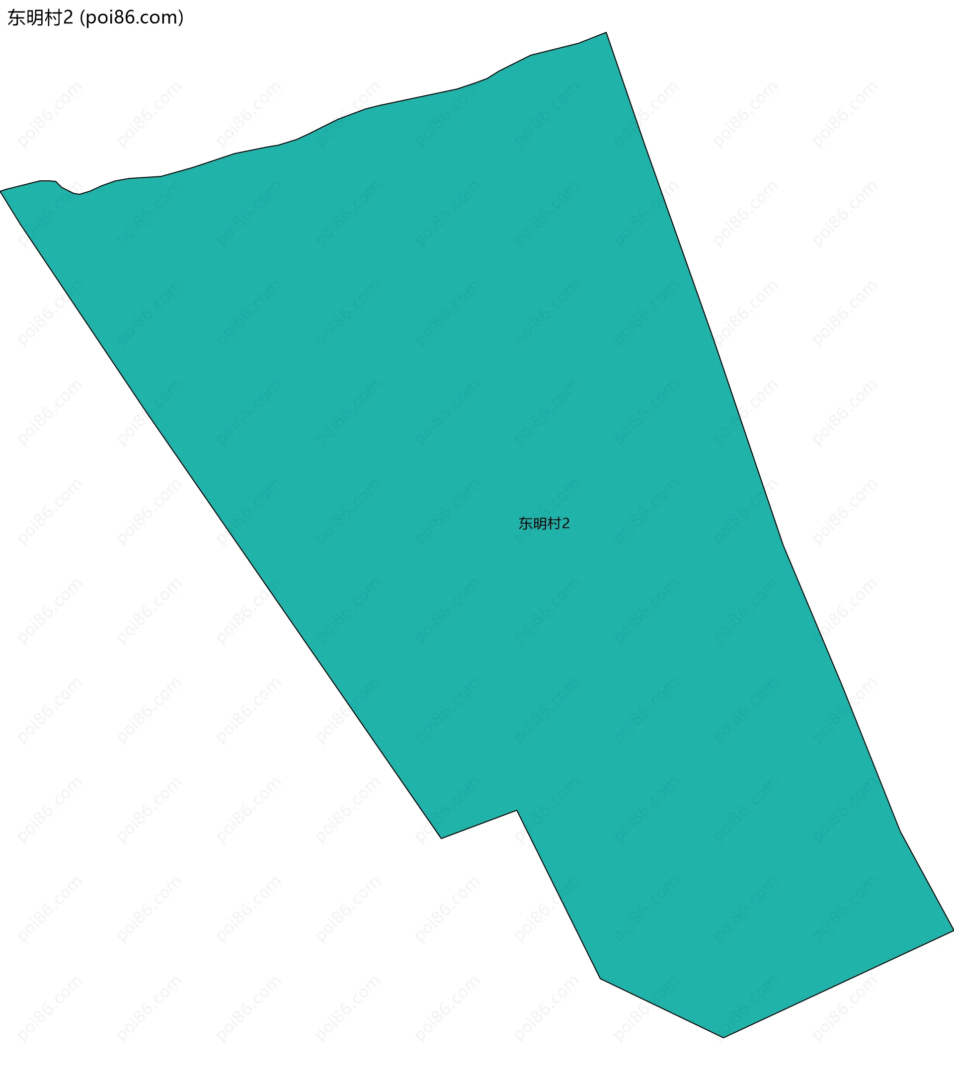 东明村2边界地图