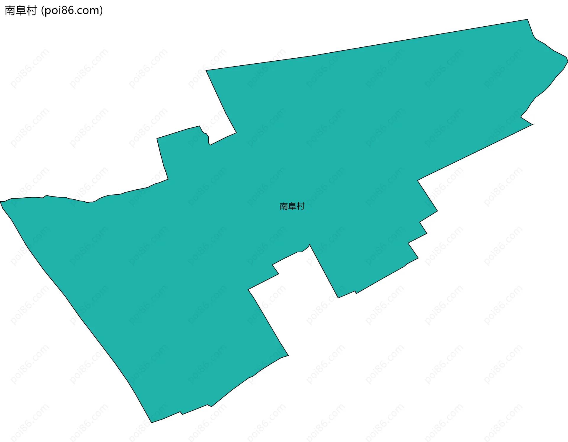 南阜村边界地图