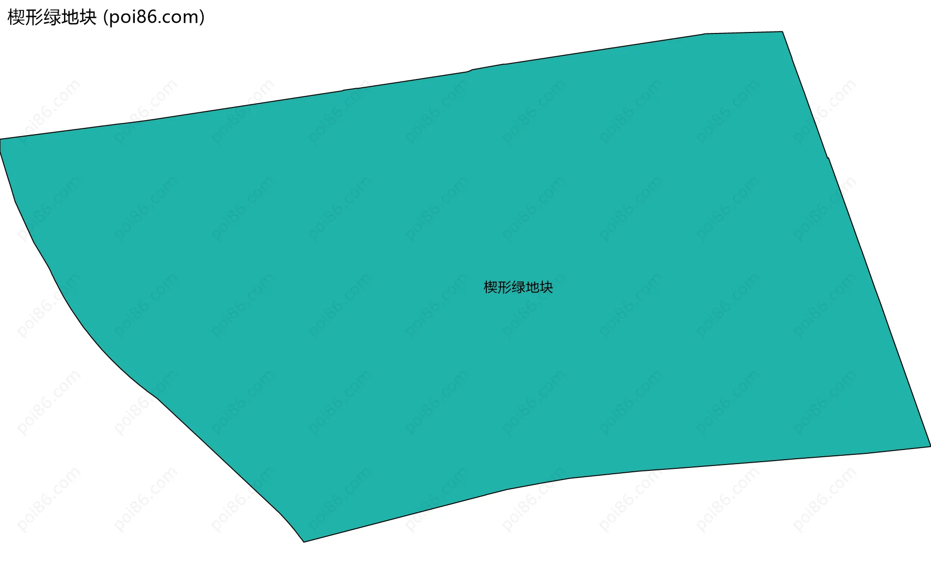 楔形绿地块边界地图