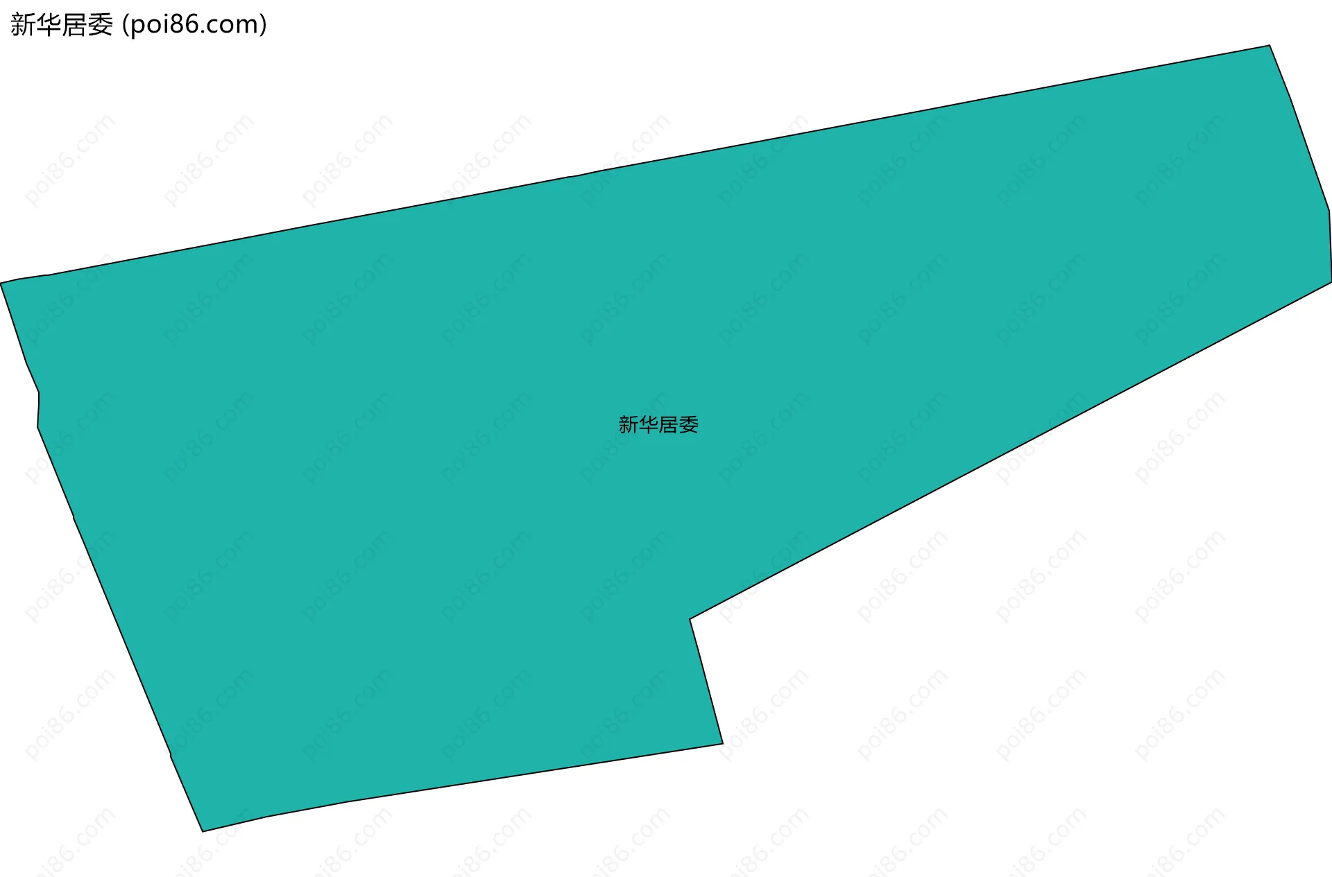 新华居委边界地图