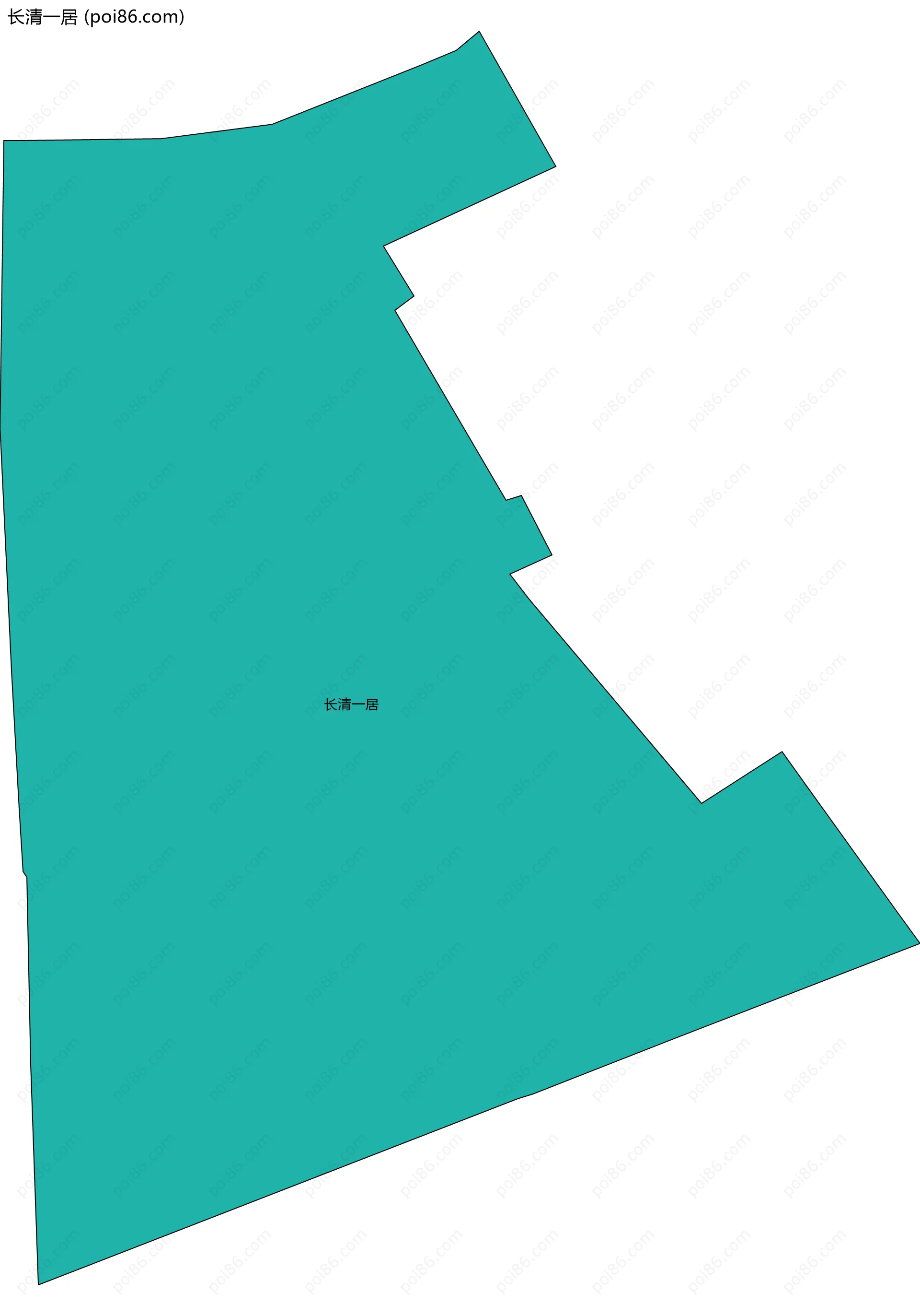 长清一居边界地图