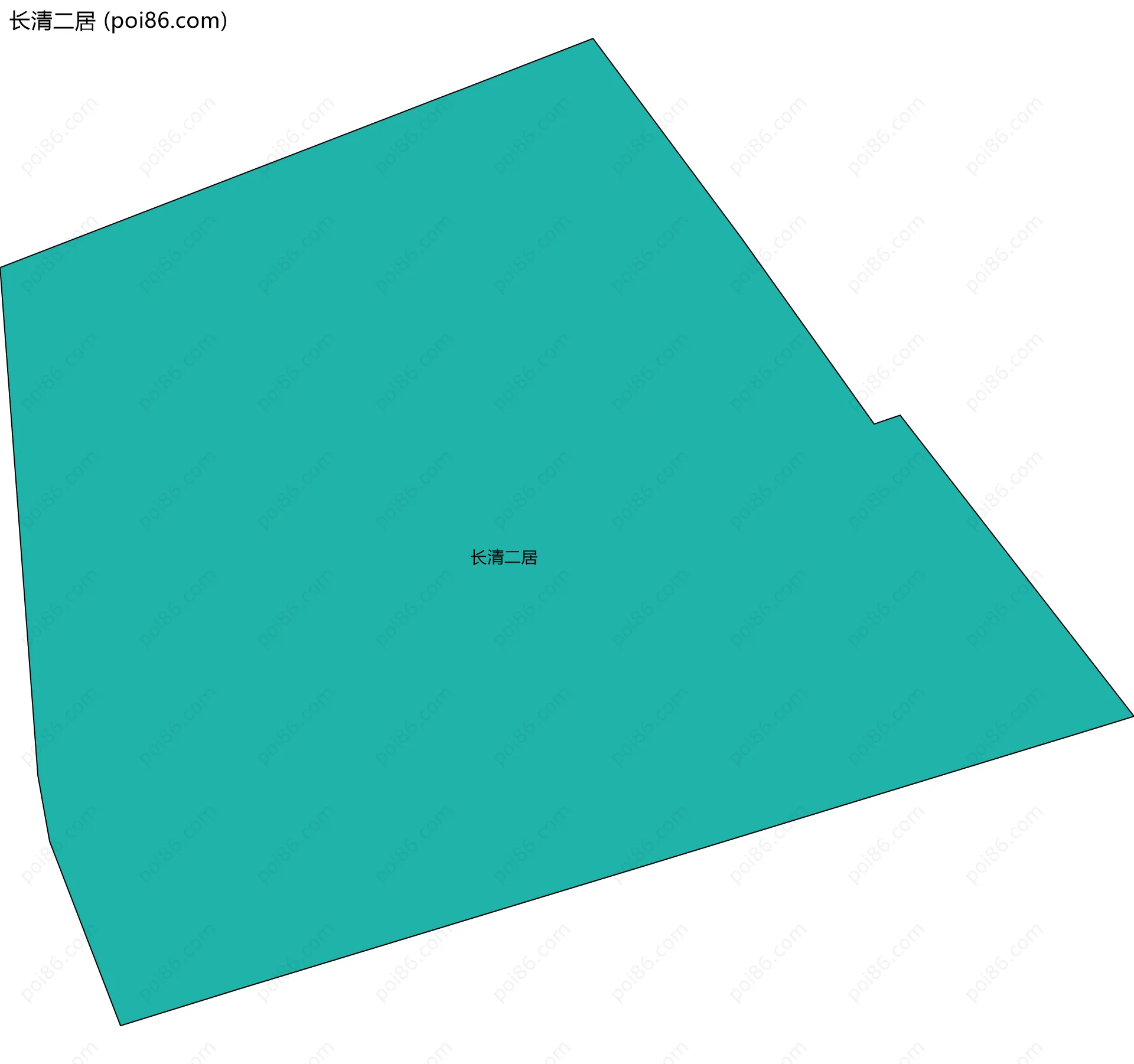 长清二居边界地图