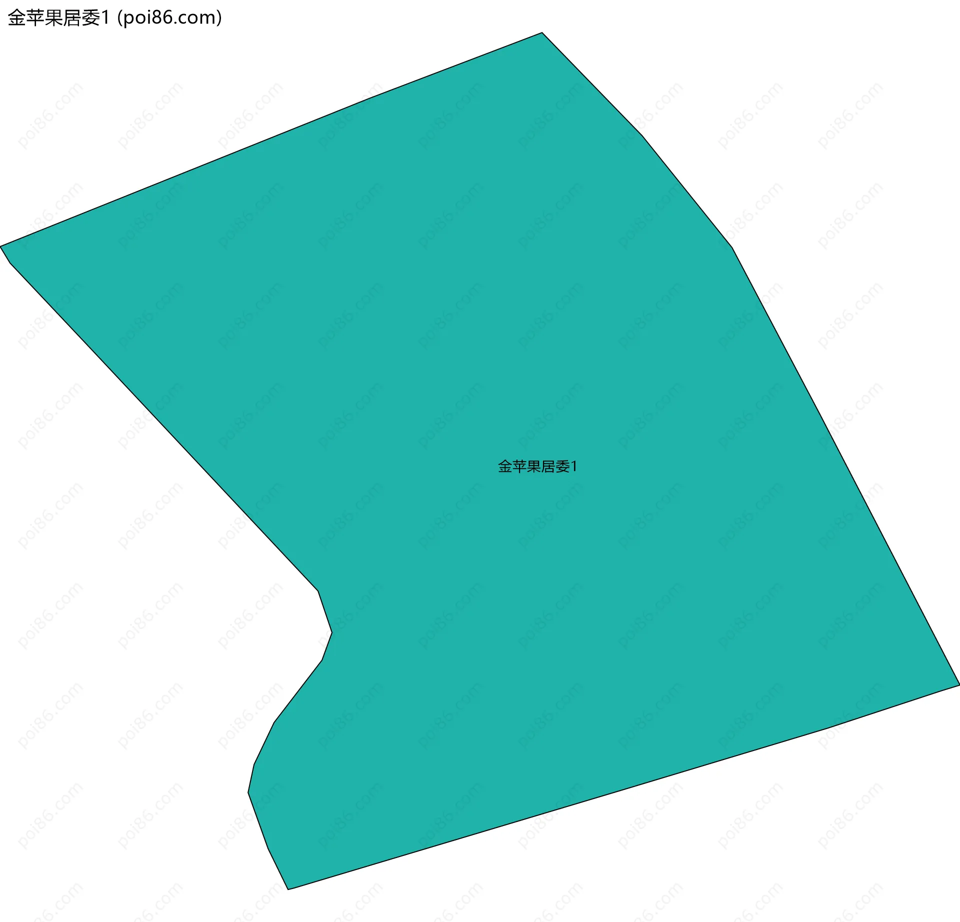 金苹果居委1边界地图