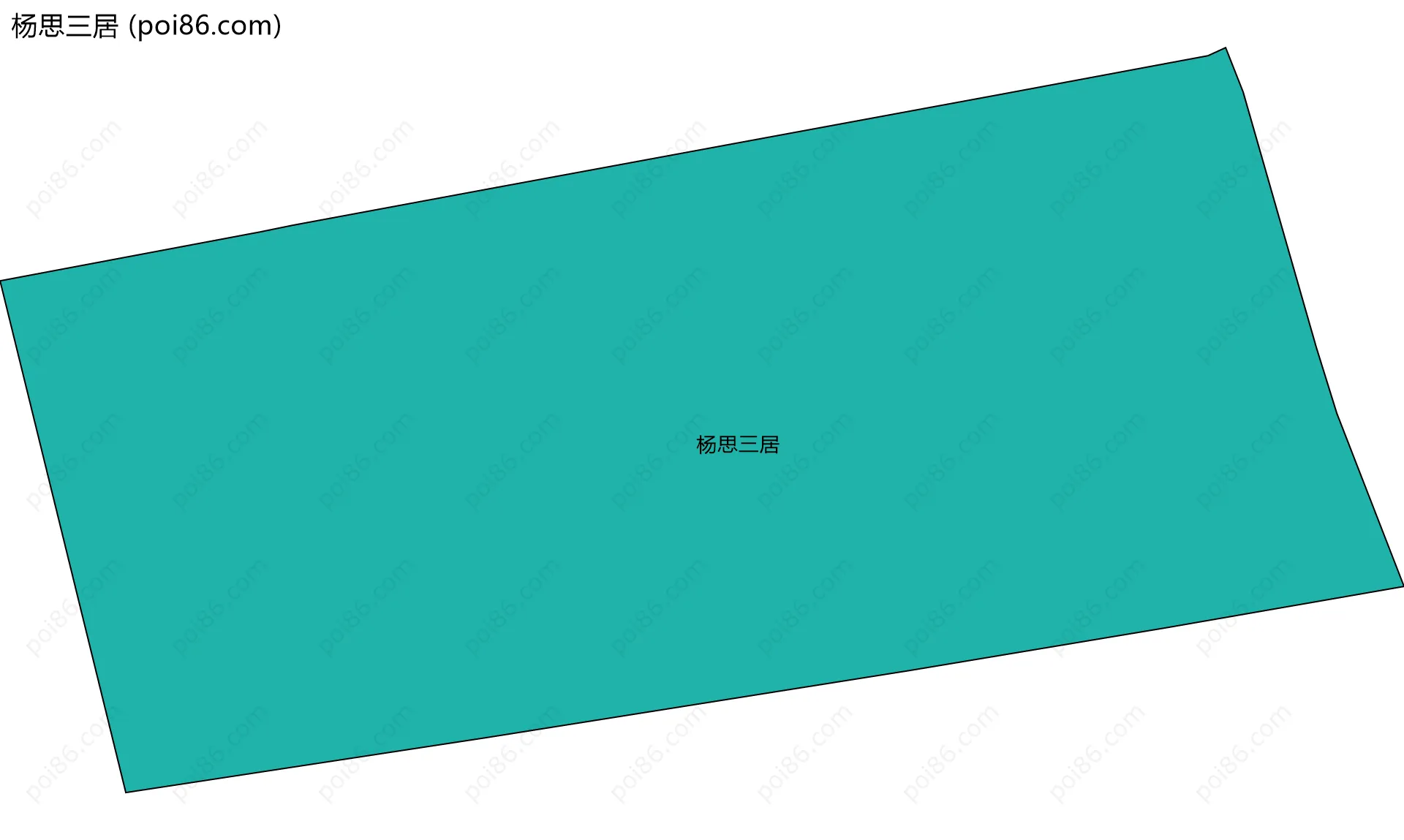 杨思三居边界地图