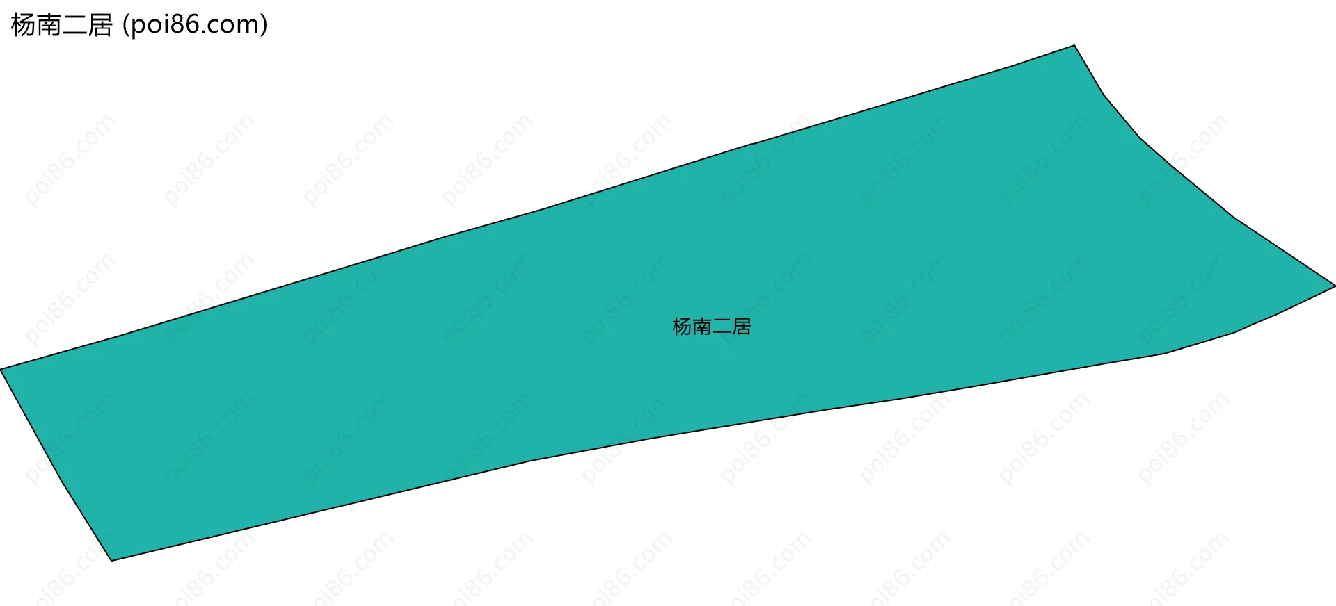 杨南二居边界地图