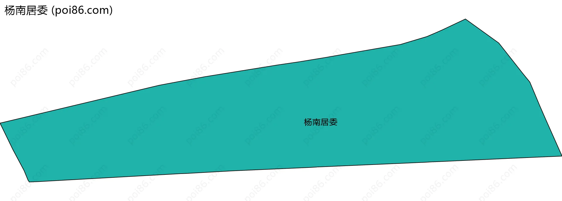 杨南居委边界地图