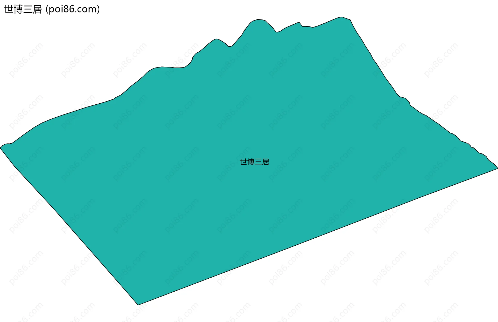 世博三居边界地图