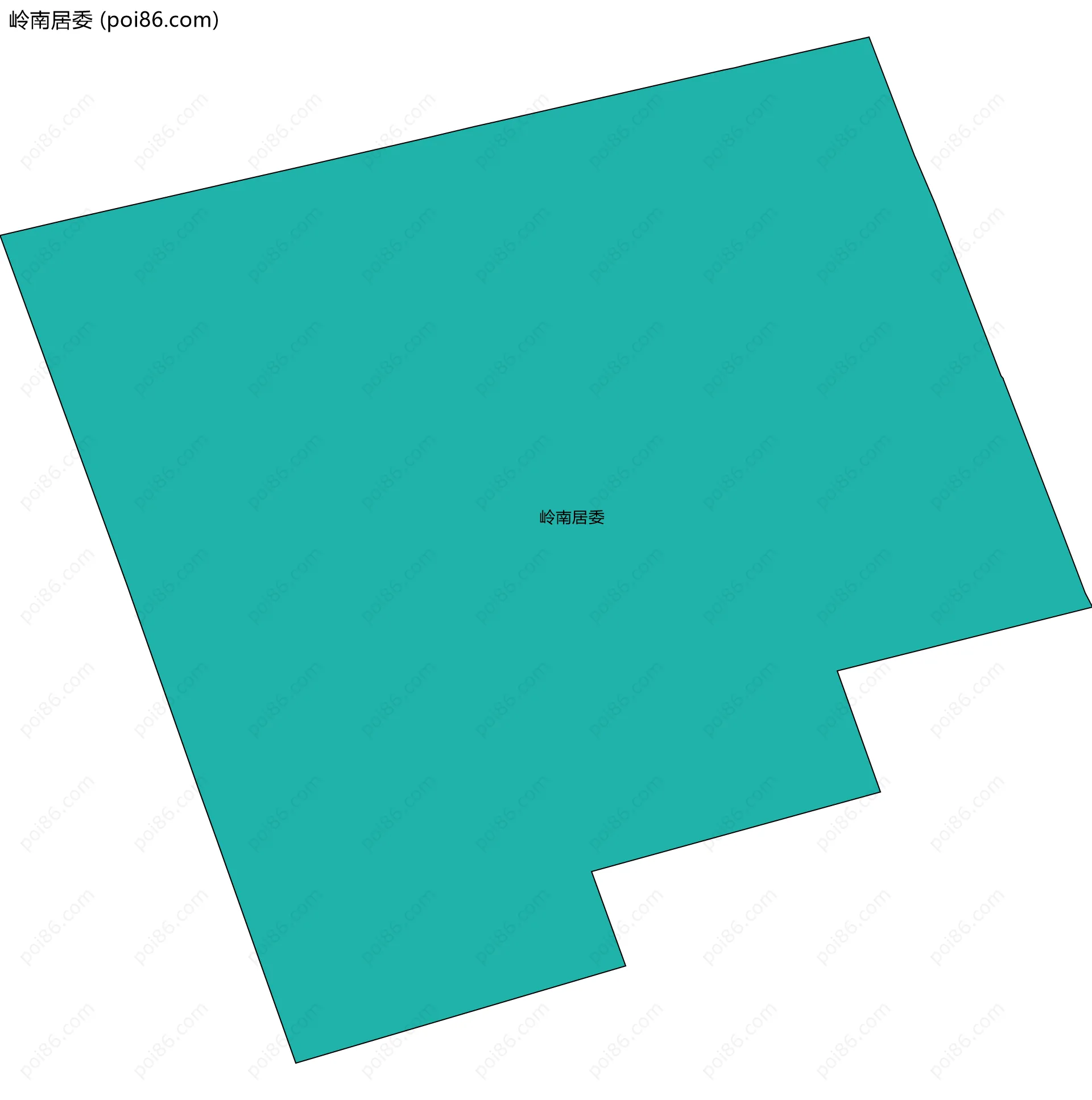 岭南居委边界地图