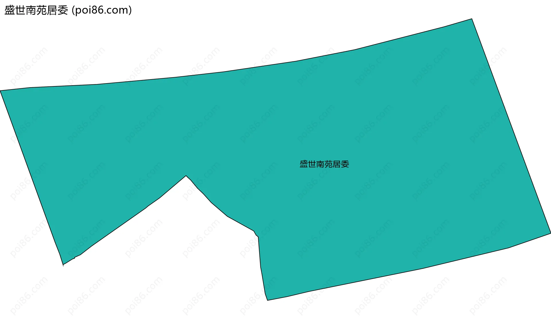 盛世南苑居委边界地图