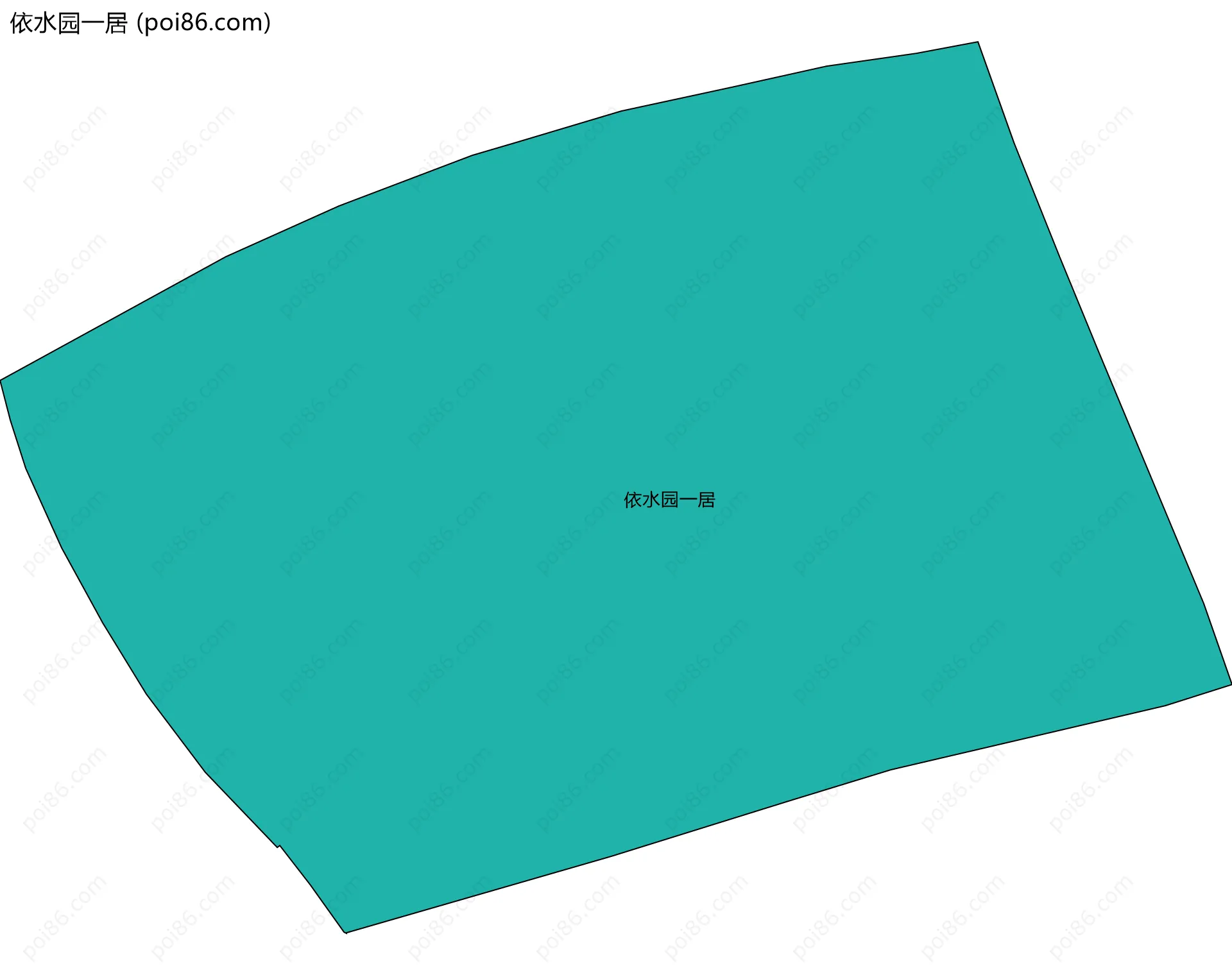 依水园一居边界地图