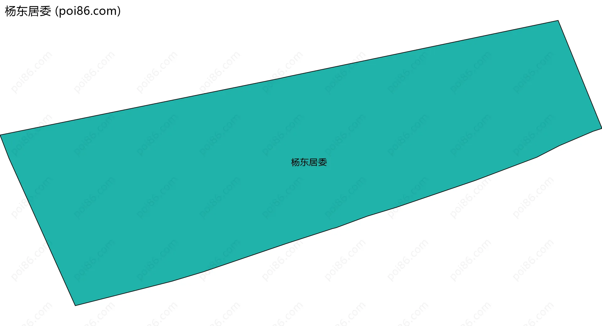 杨东居委边界地图