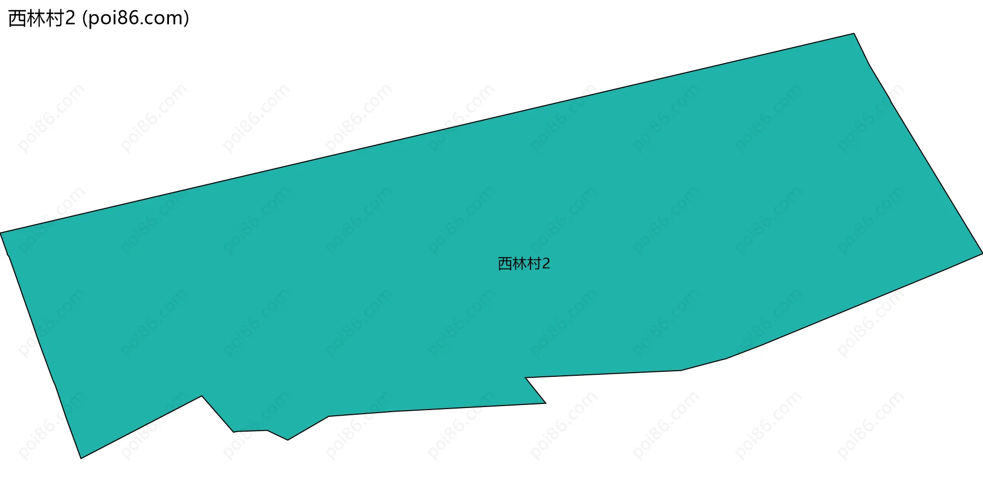 西林村2边界地图