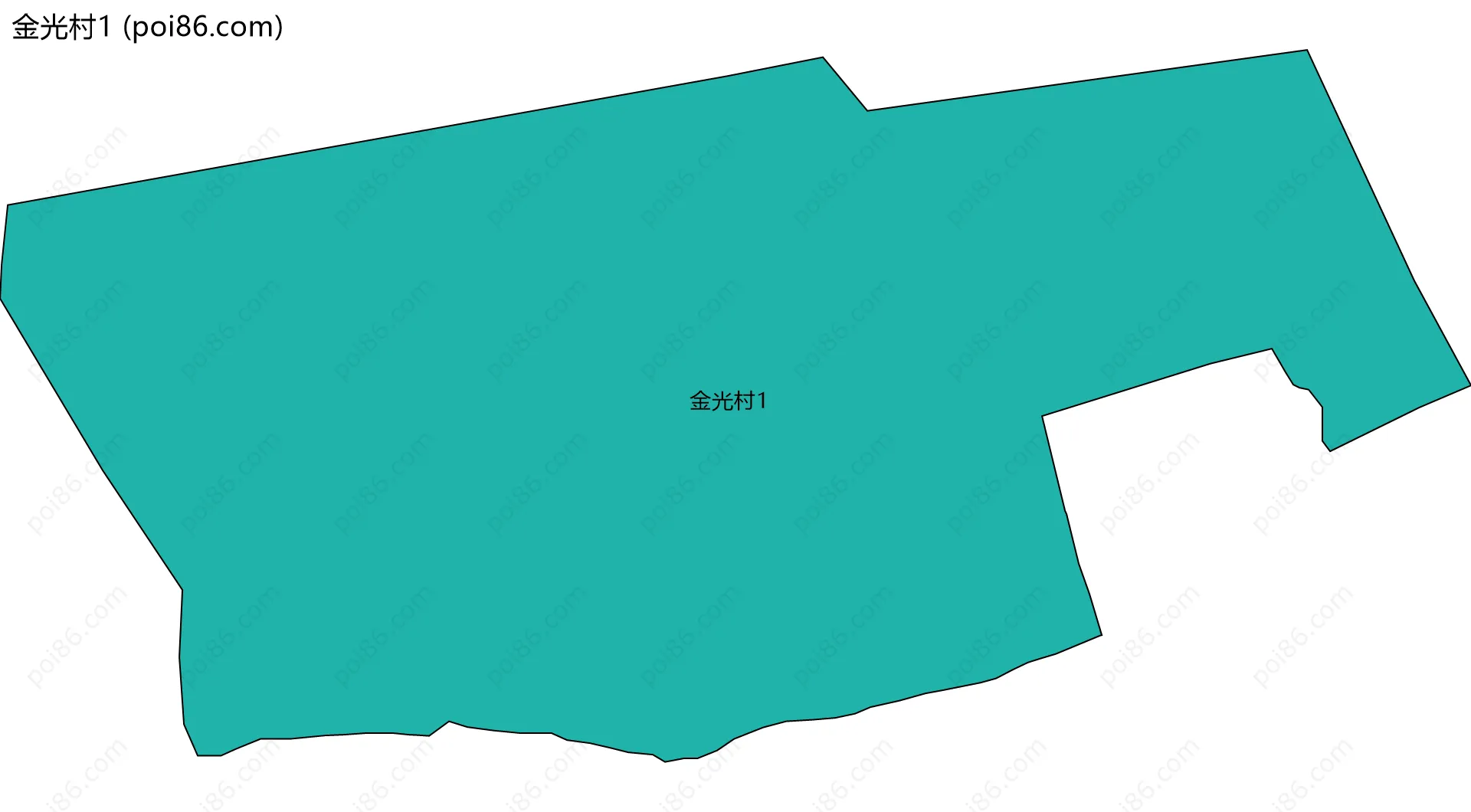 金光村1边界地图