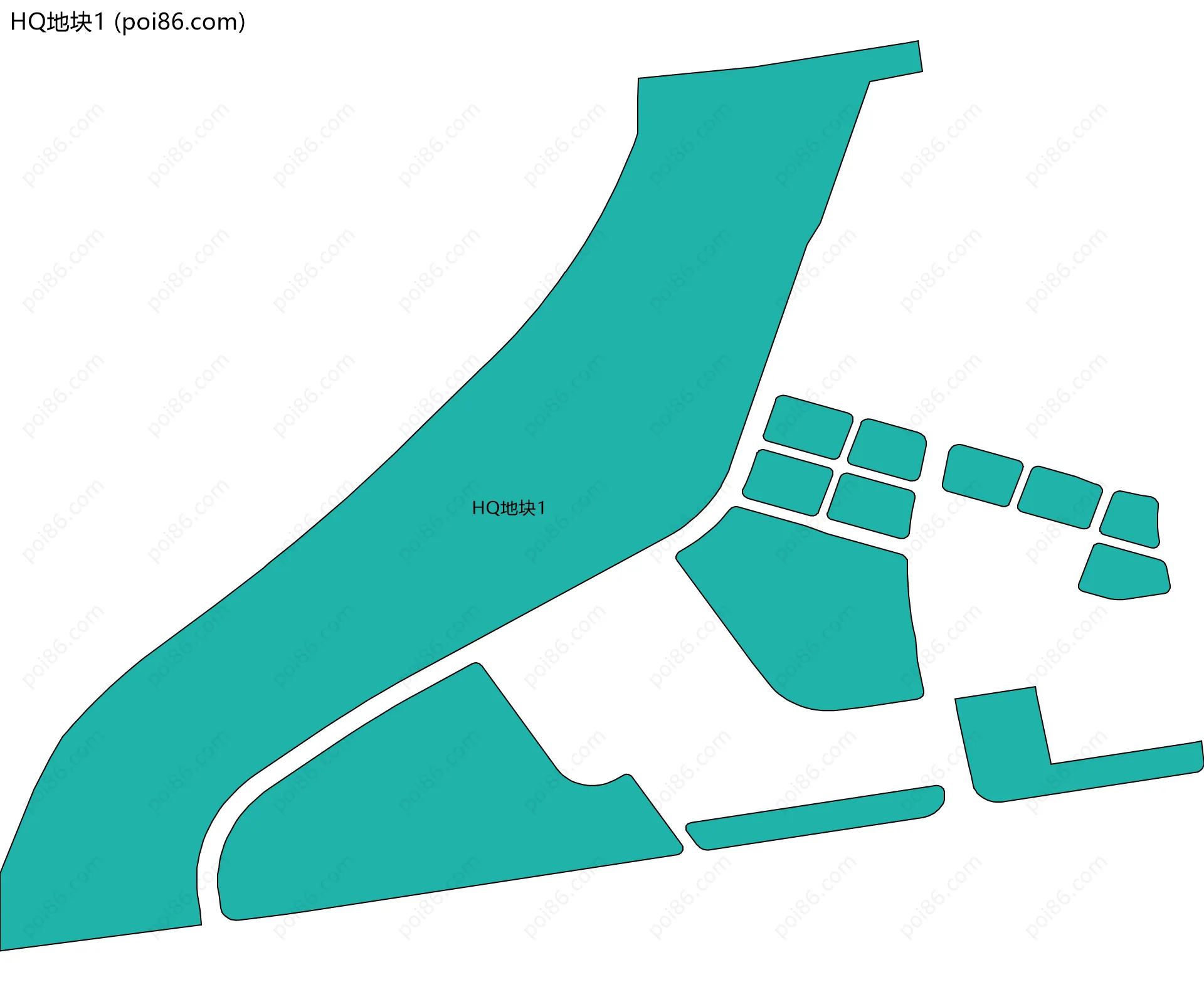 HQ地块1边界地图