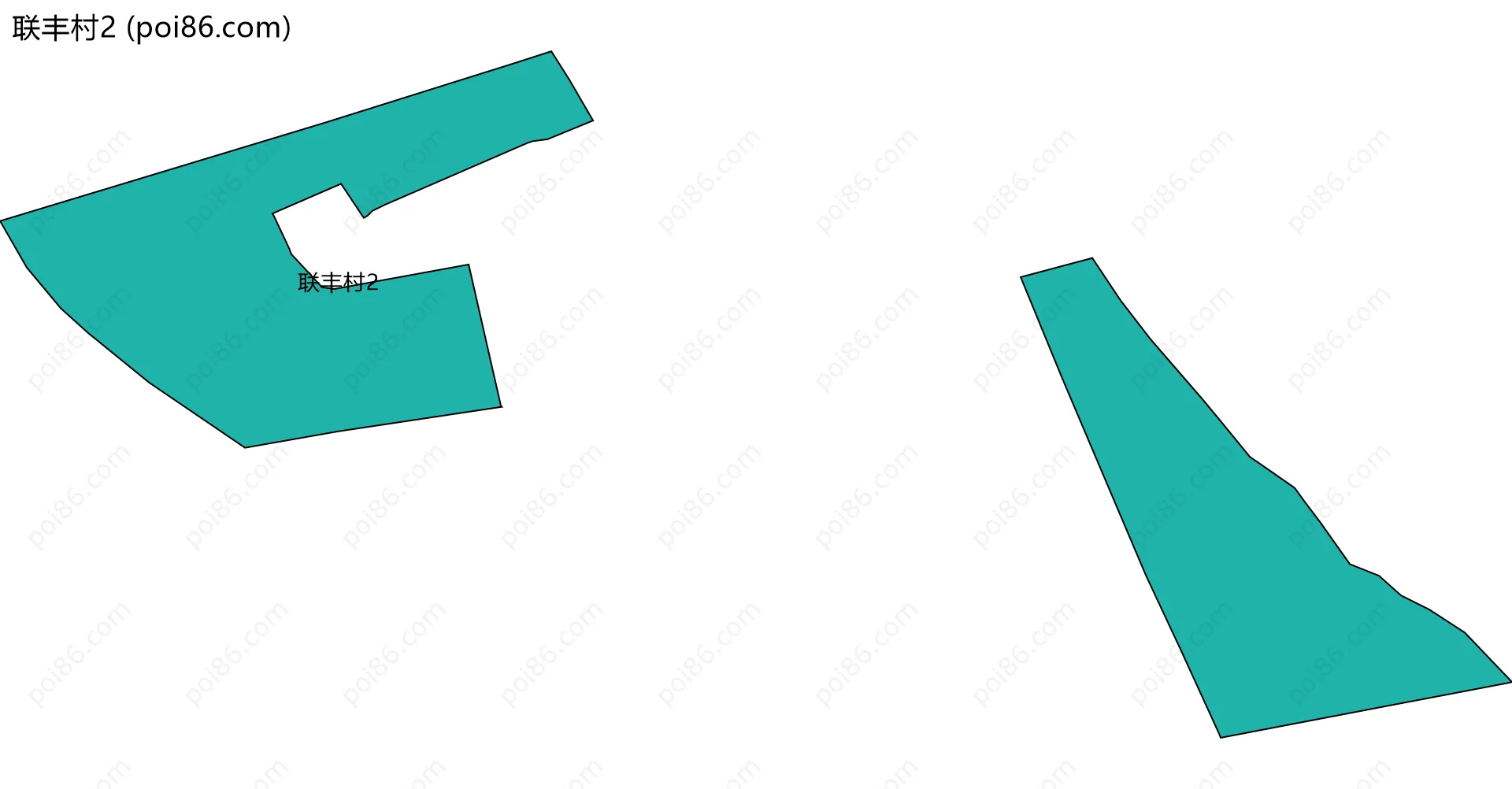 联丰村2边界地图