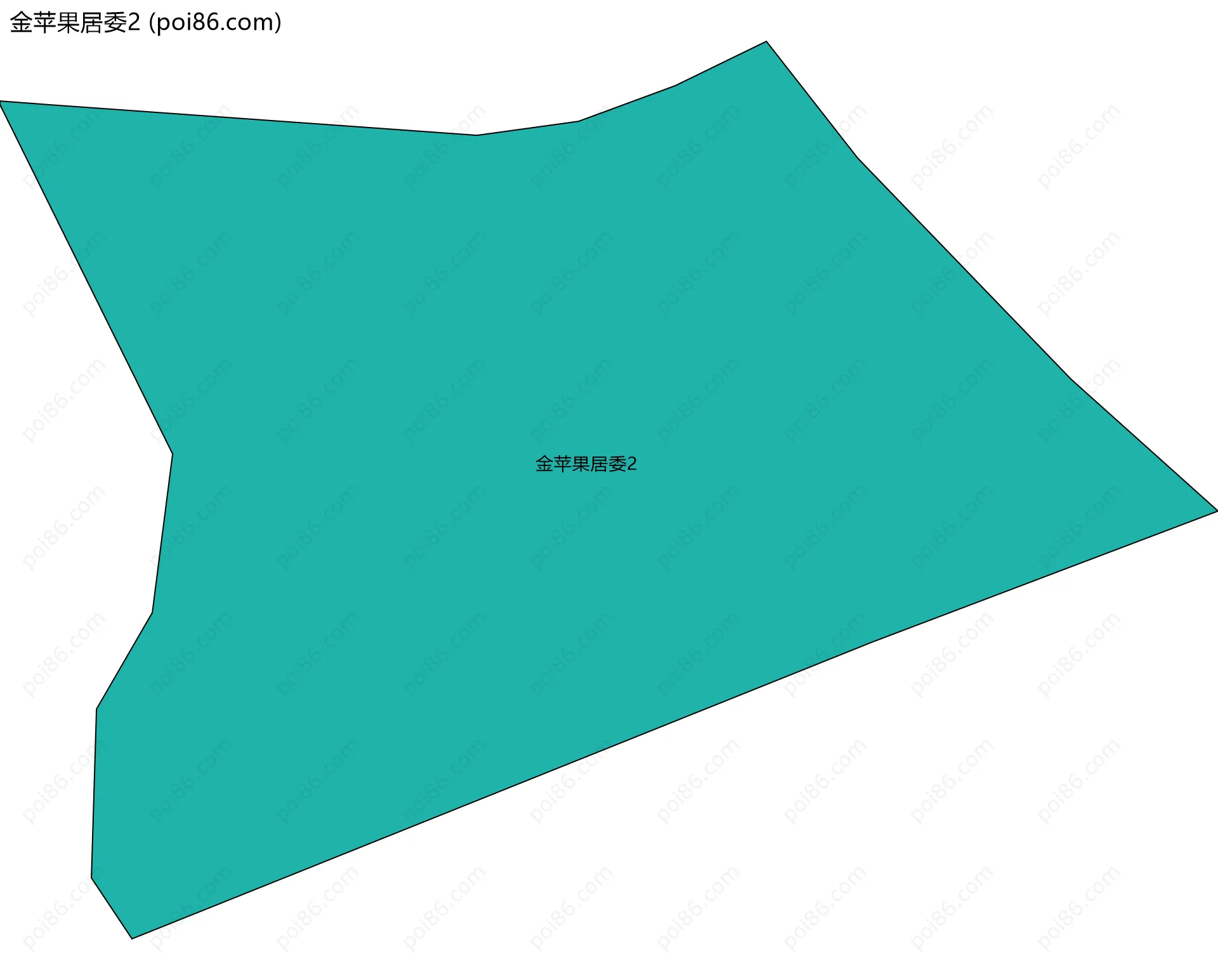 金苹果居委2边界地图