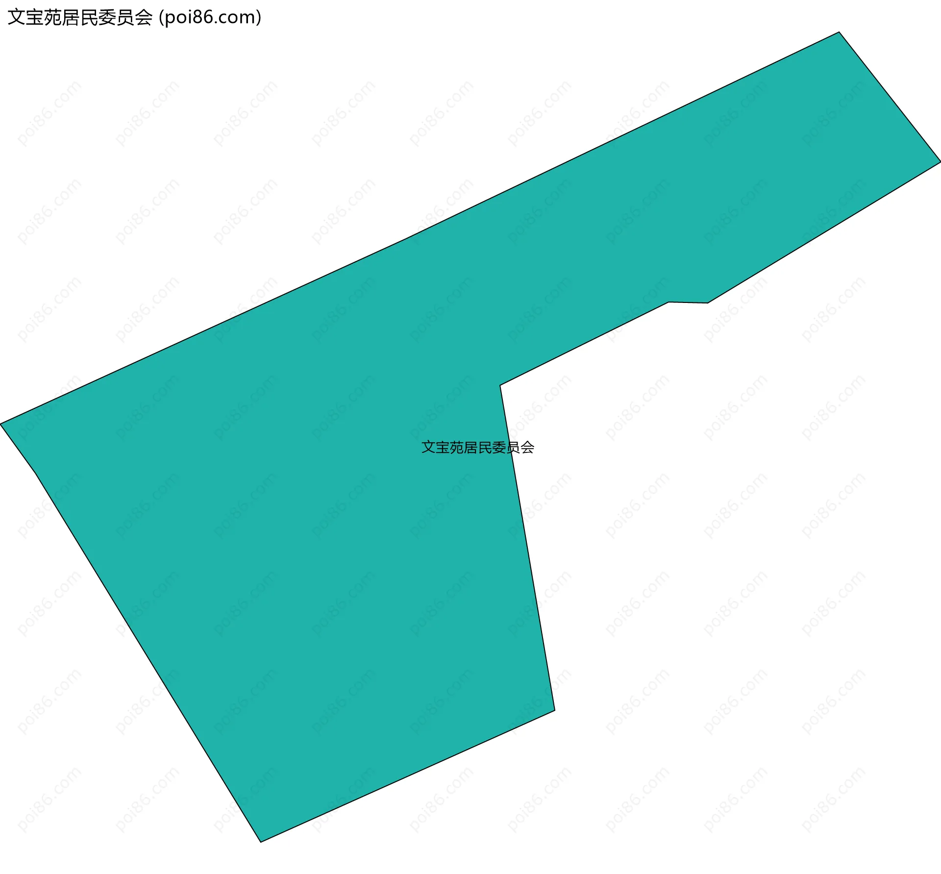 文宝苑居民委员会边界地图