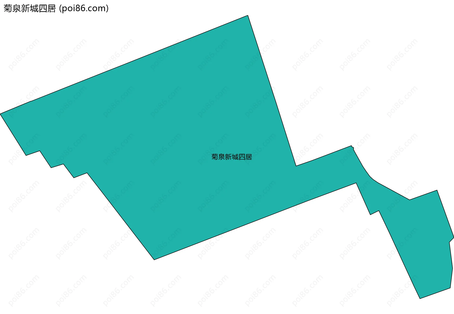 菊泉新城四居边界地图
