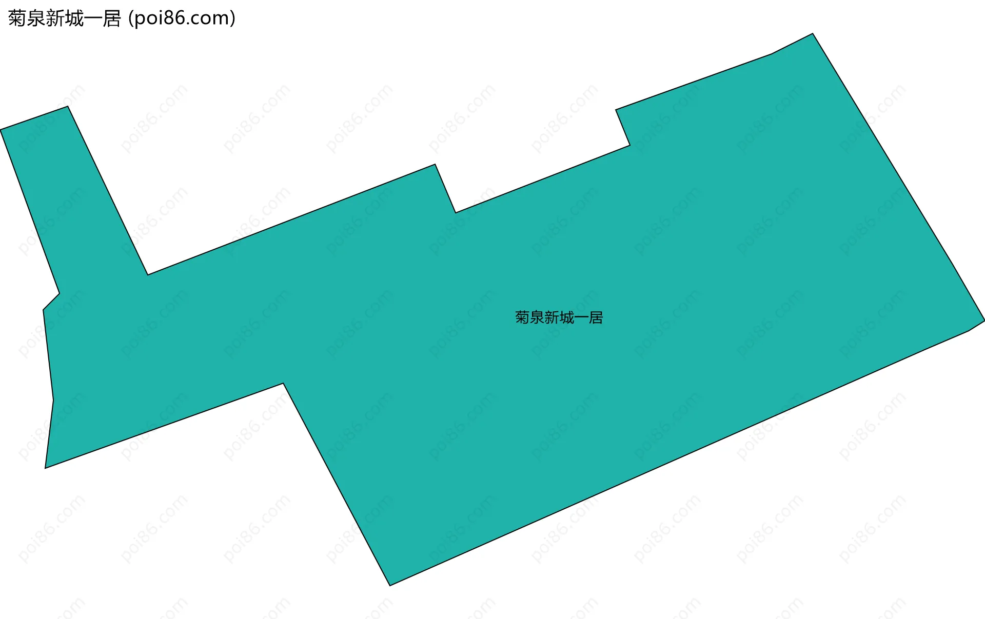 菊泉新城一居边界地图