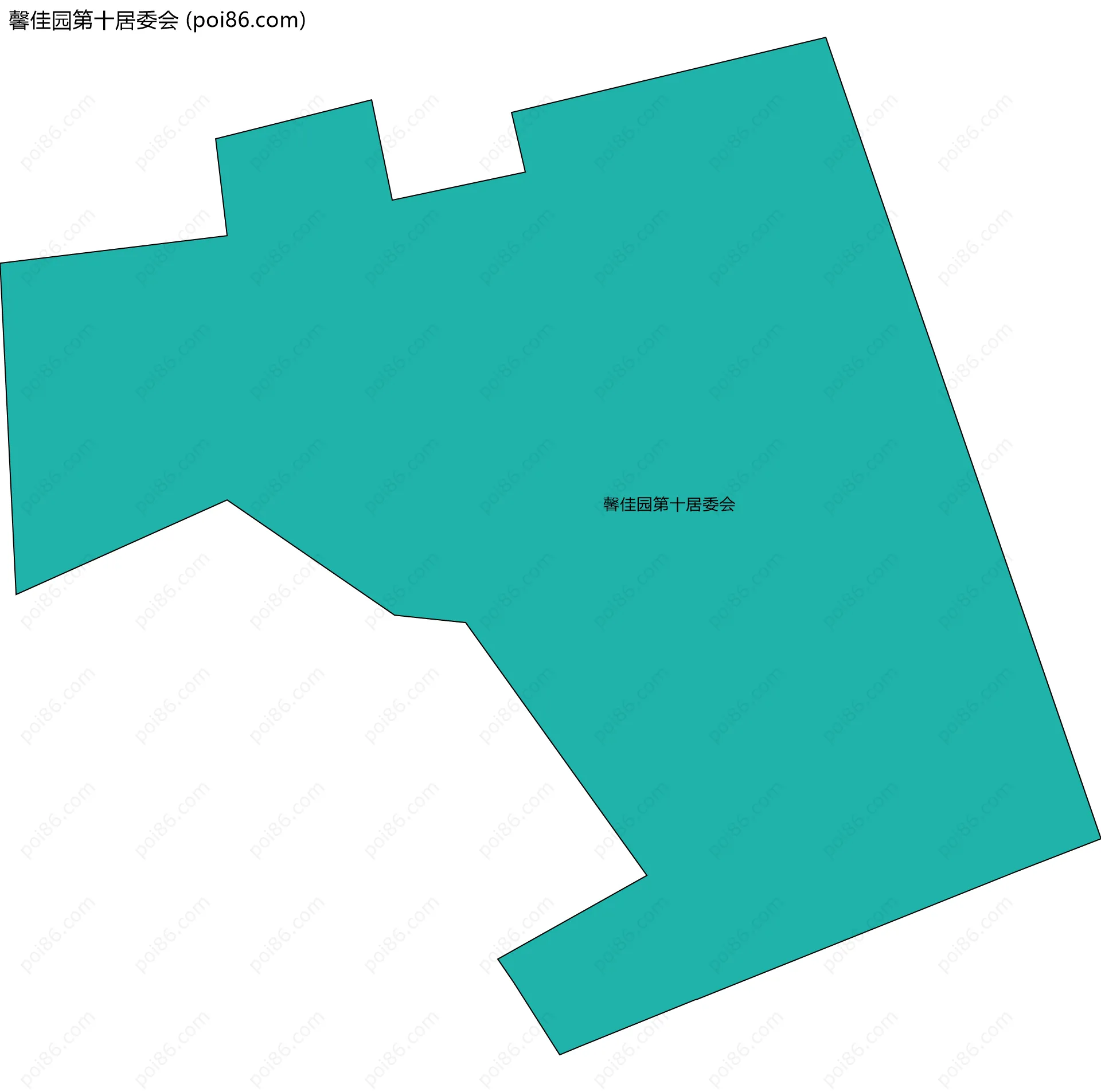 馨佳园第十居委会边界地图