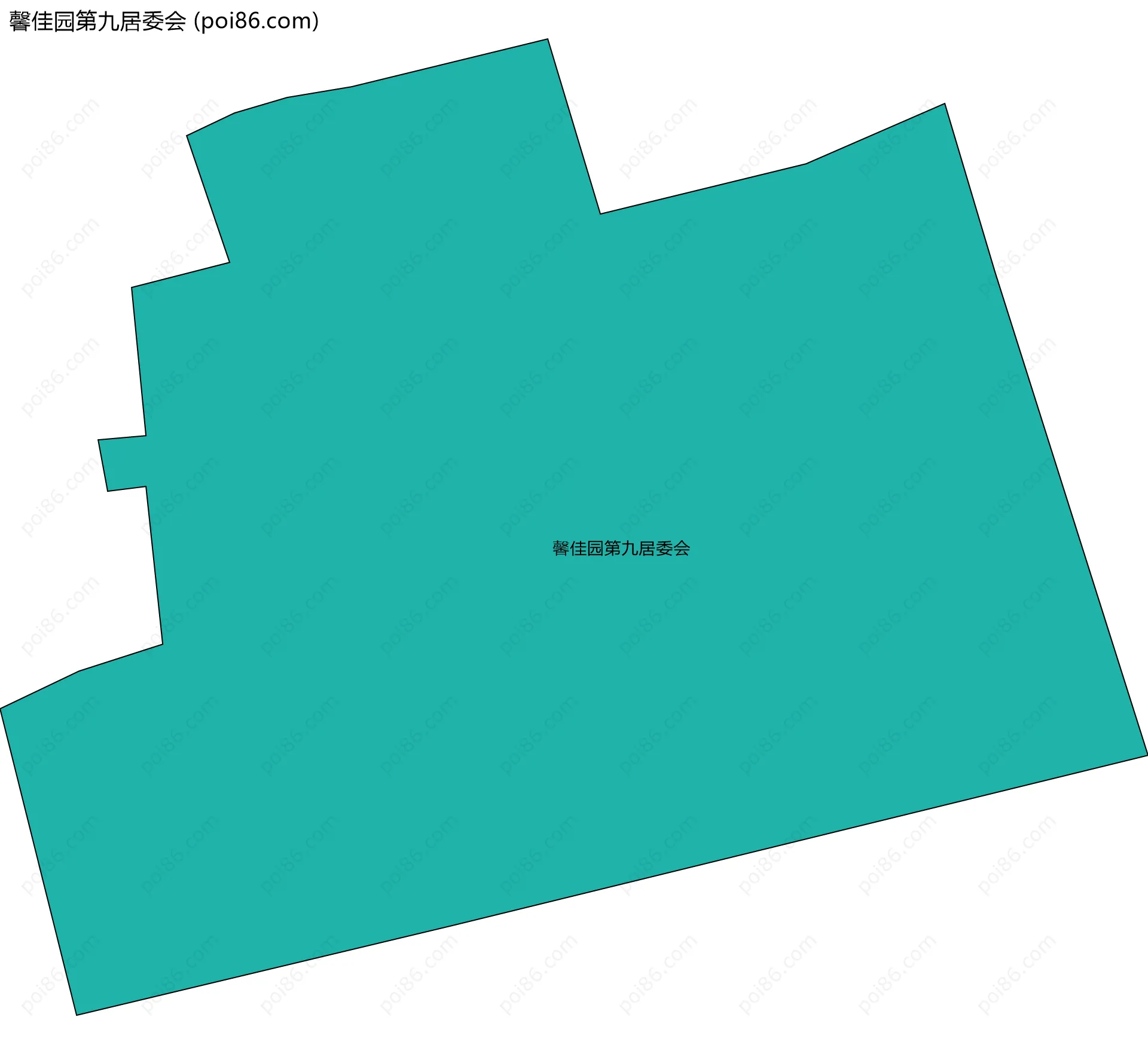 馨佳园第九居委会边界地图