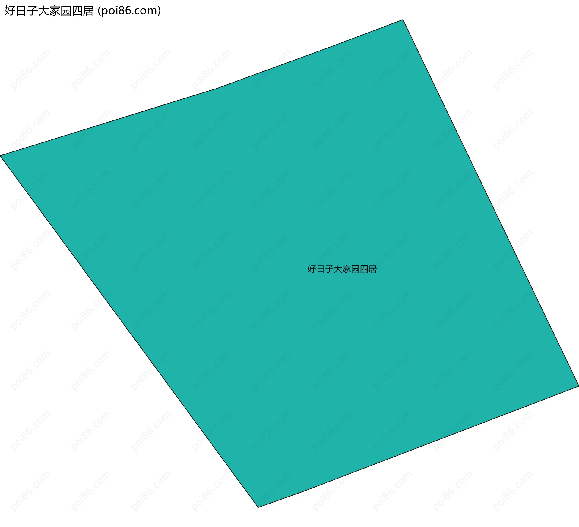 好日子大家园四居边界地图
