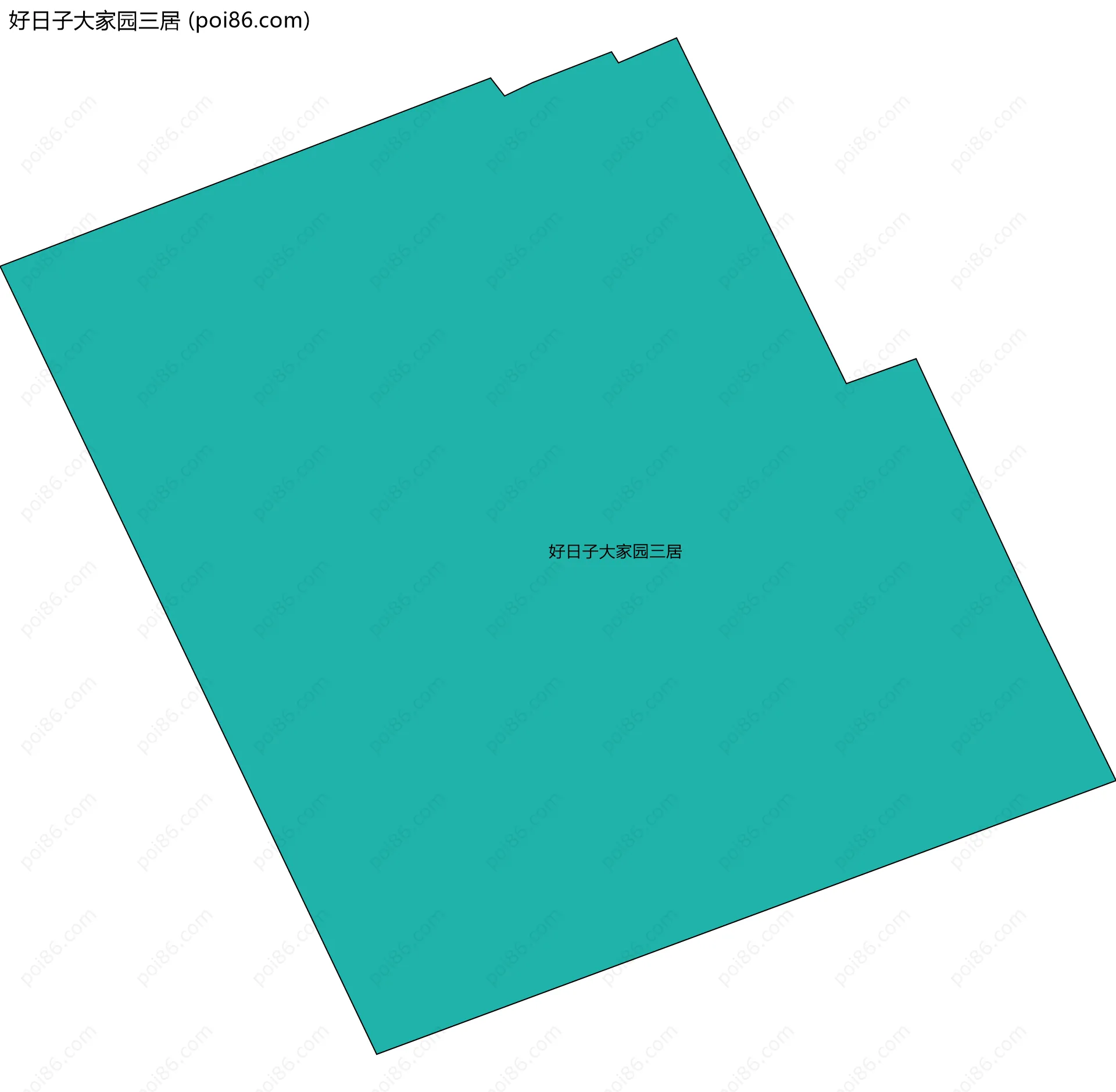 好日子大家园三居边界地图